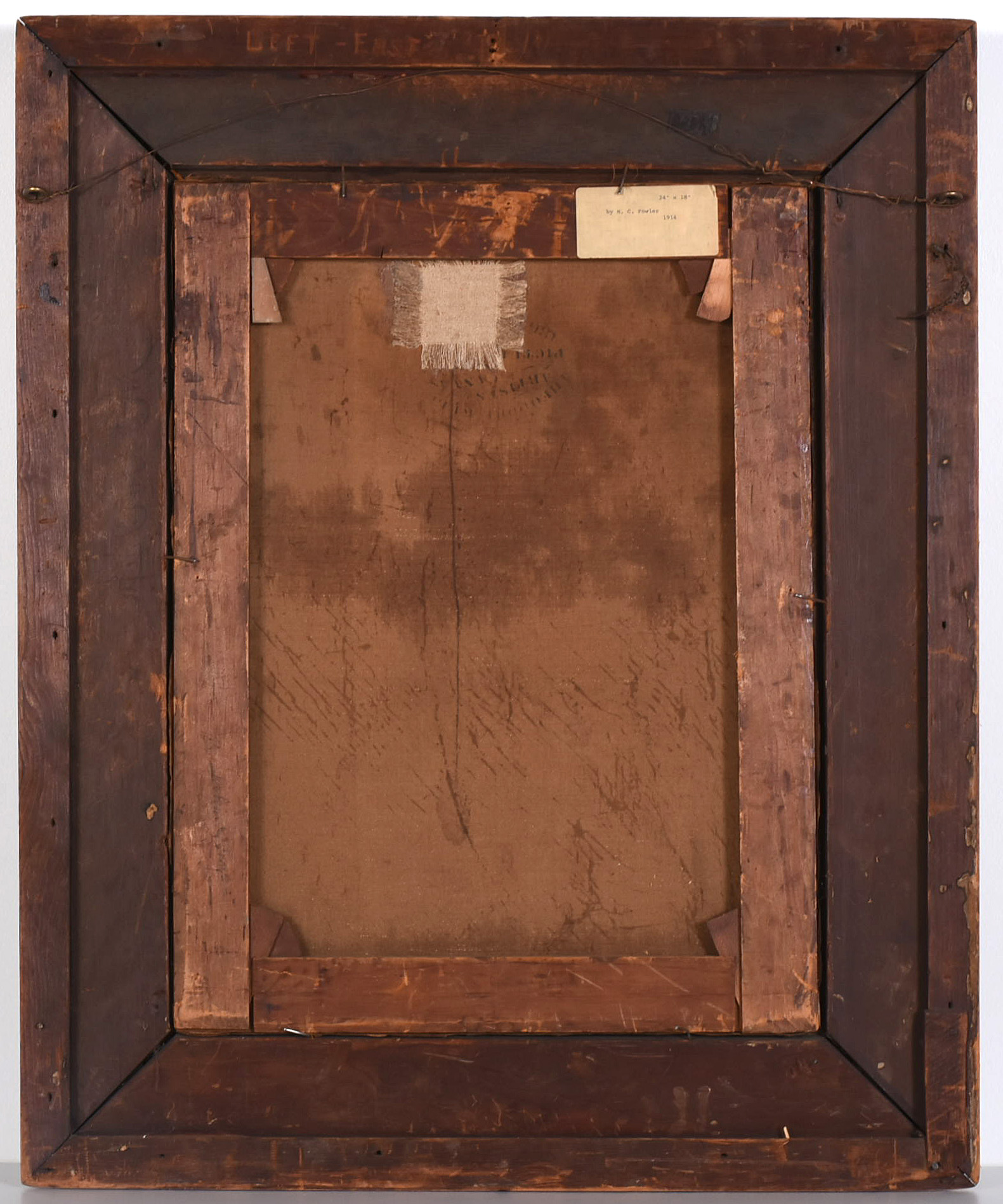 Marshall Fowler 1914 Oil Painting