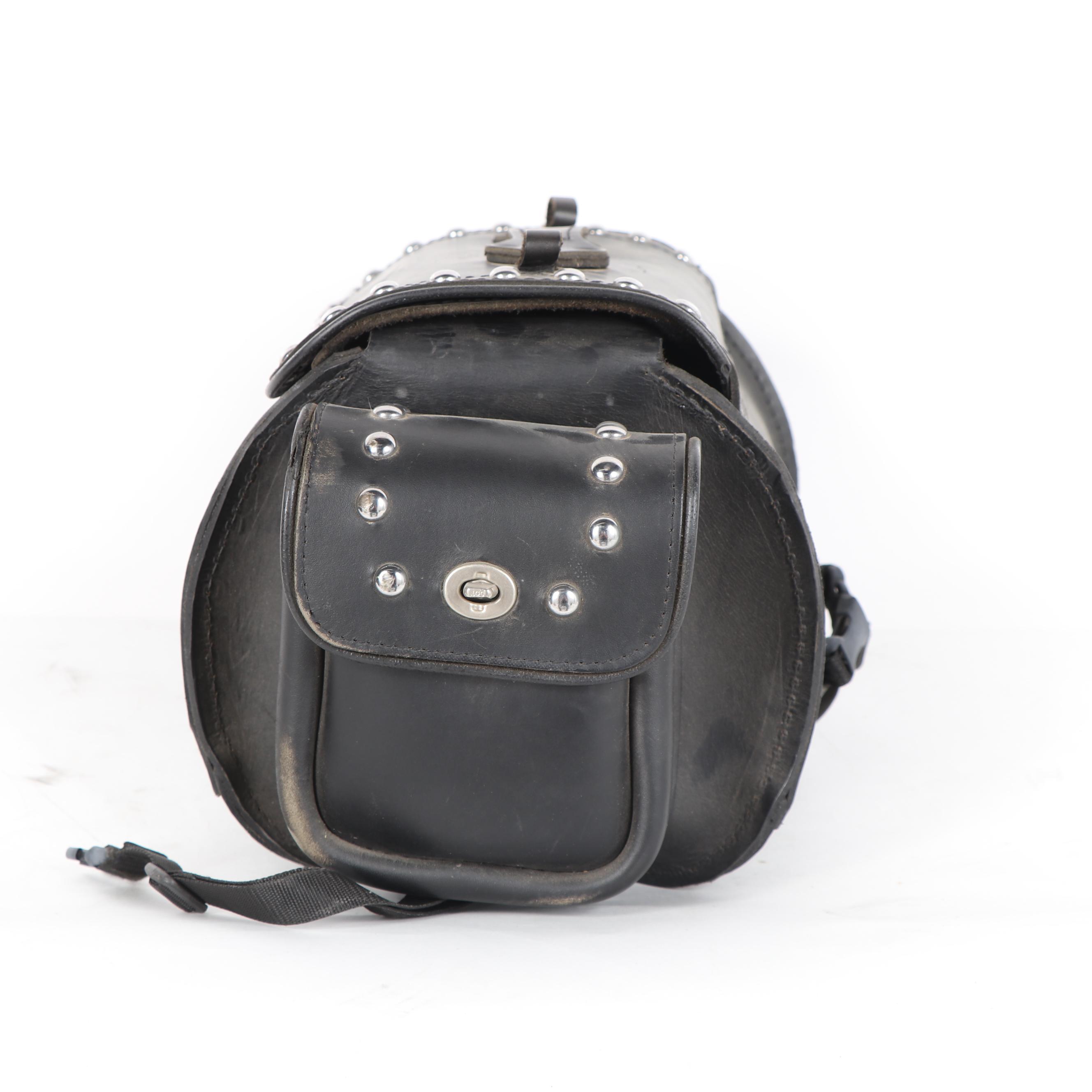 American Eagle Leatherworks Studded Motorcycle Saddlebag