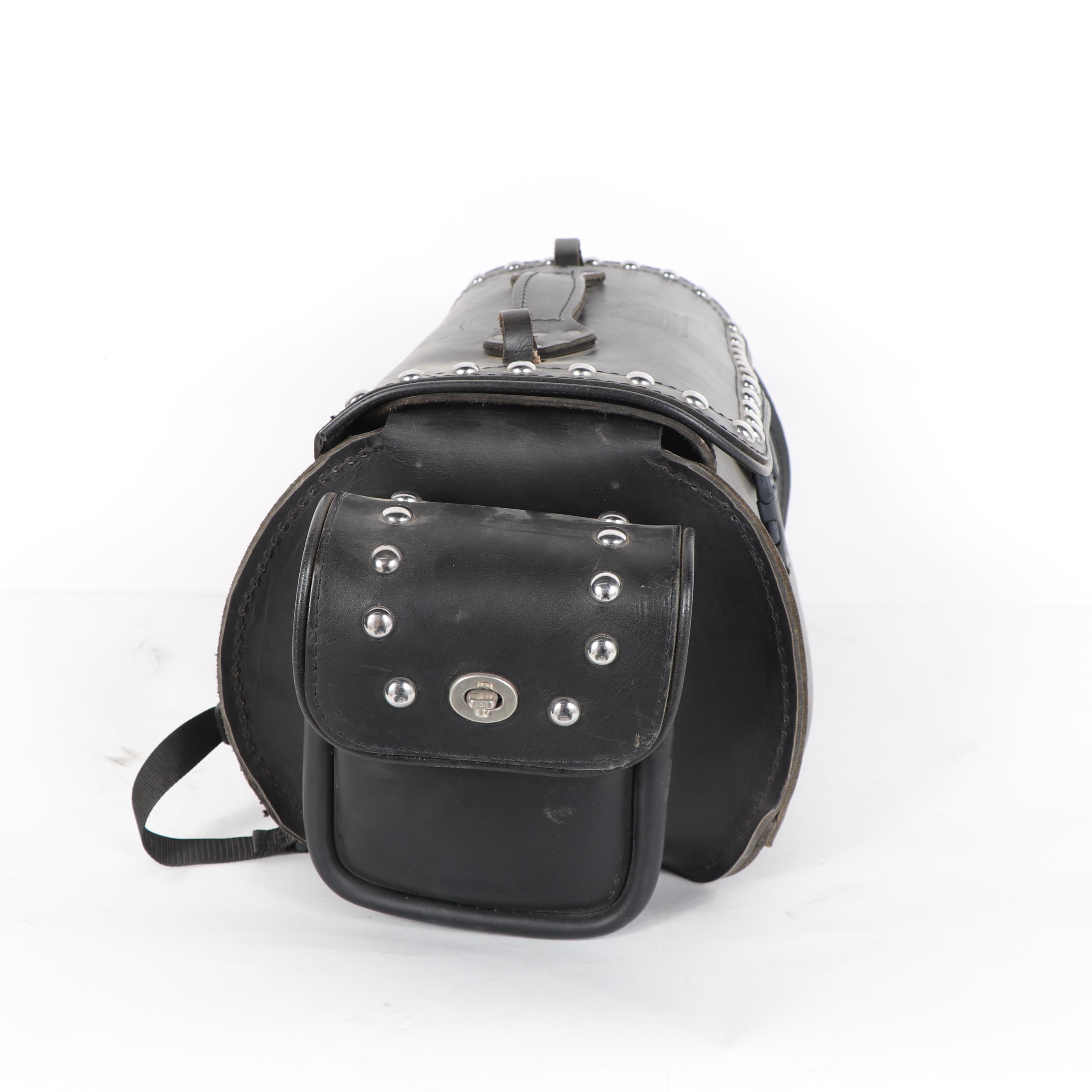 American Eagle Leatherworks Studded Motorcycle Saddlebag