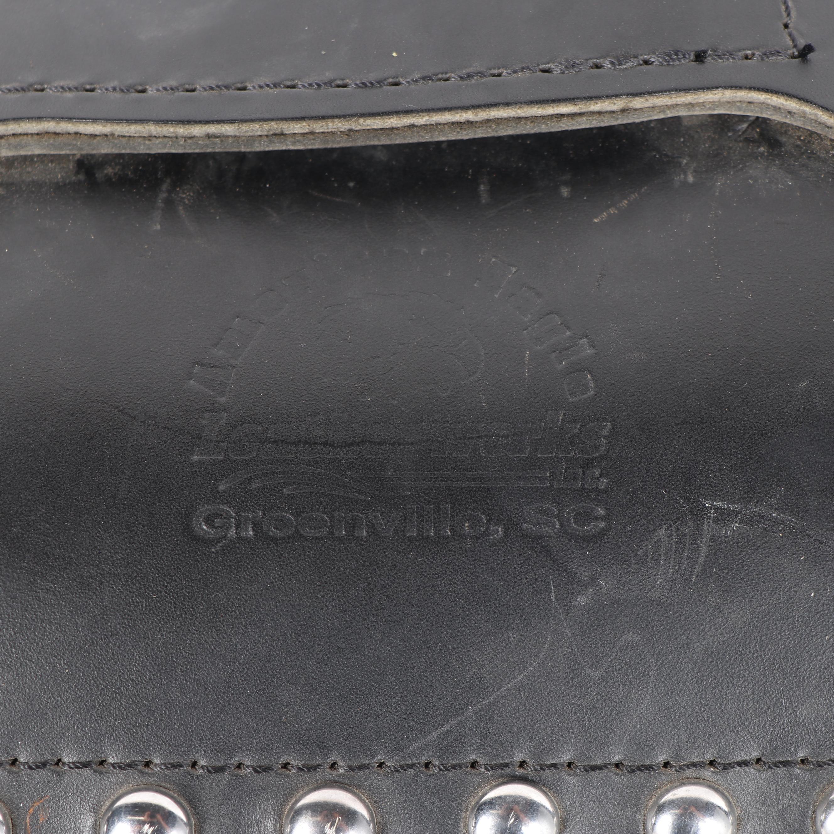 American Eagle Leatherworks Studded Motorcycle Saddlebag