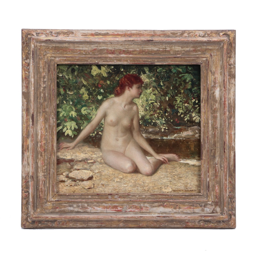 Benjamin Eggleston Oil Painting of Classical Female Nude