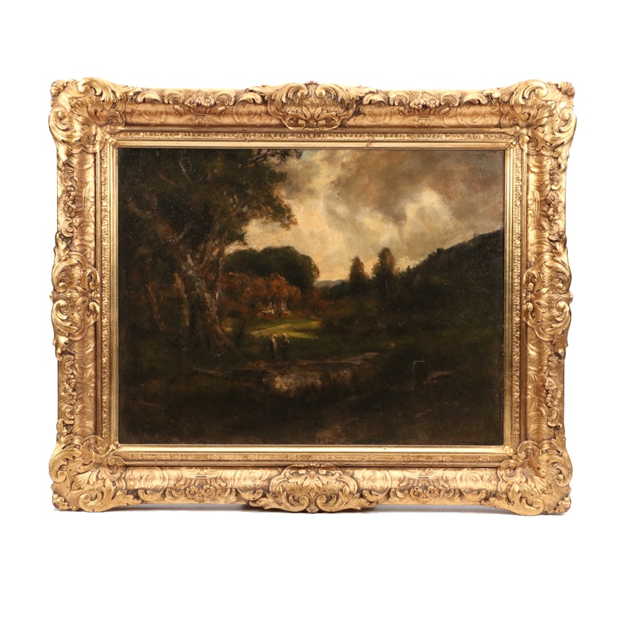 William Keith Turn-of-the-Century Oil Landscape Painting