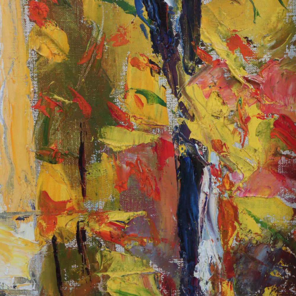 Emerson Burkhart 1967 Oil Painting of Covered Bridge