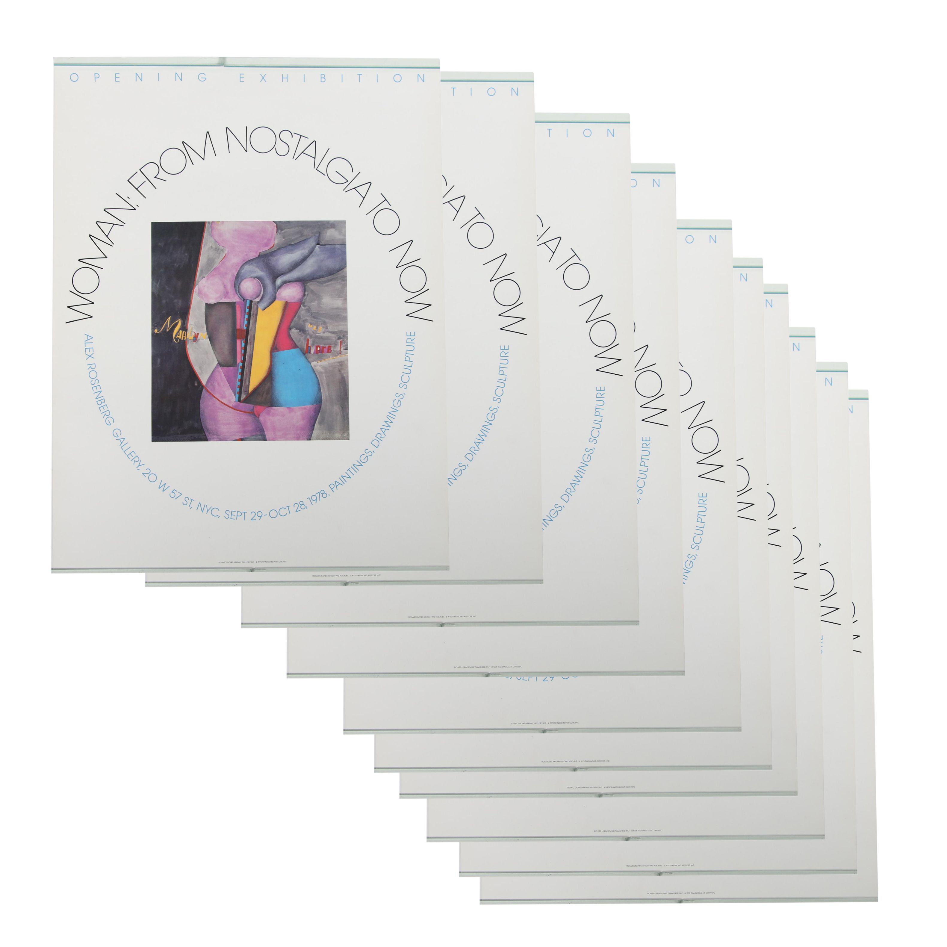 Alex Rosenberg Gallery Exhibition Posters "Woman: From Nostalgia to now"