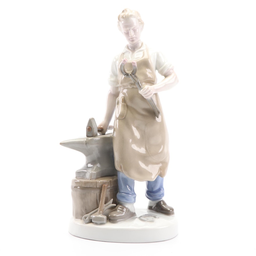 Gräfenthal Porcelain Farrier Figurine by Carl Scheidig