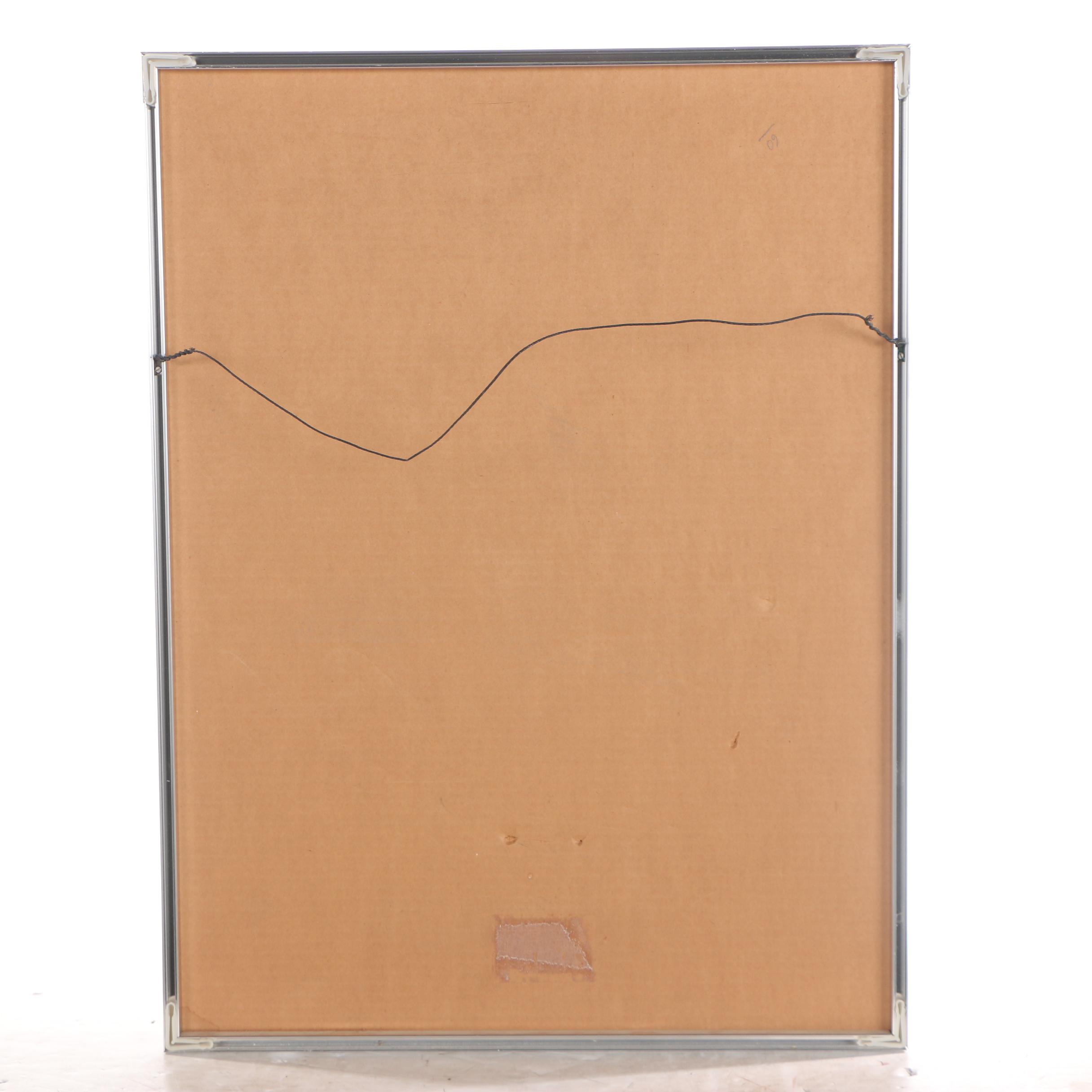 Marc Chagall Lithograph Poster for Galerie Maeght "L'Oiseau Vert"