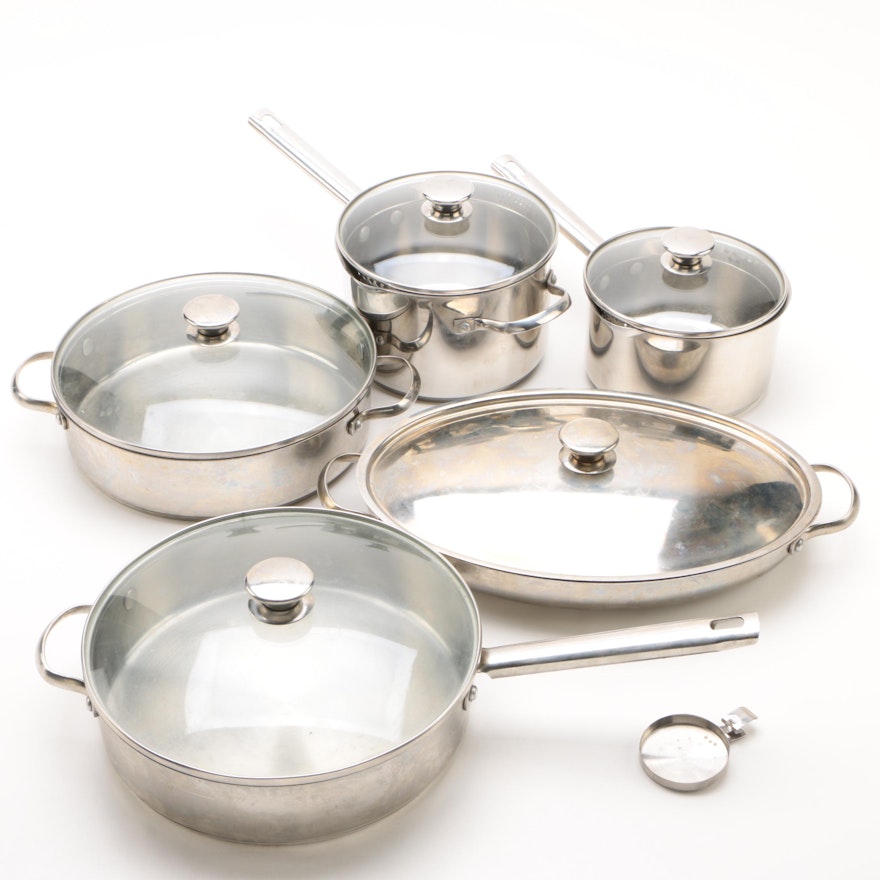 Wolfgang Puck Bistro Collection Stainless Steel Pots and Pans