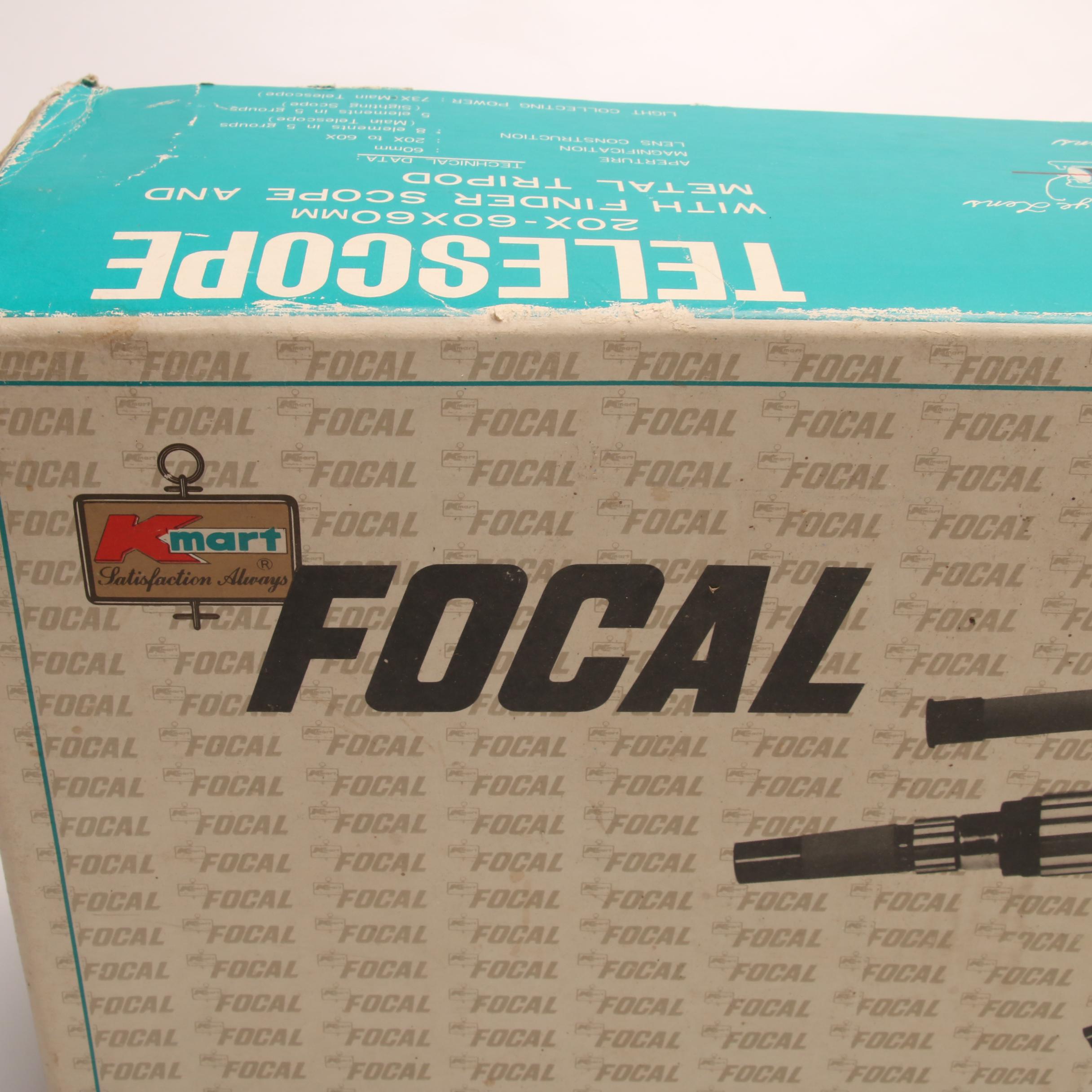 Vintage Boxed Kmart Focal Zoom Spotting Telescope