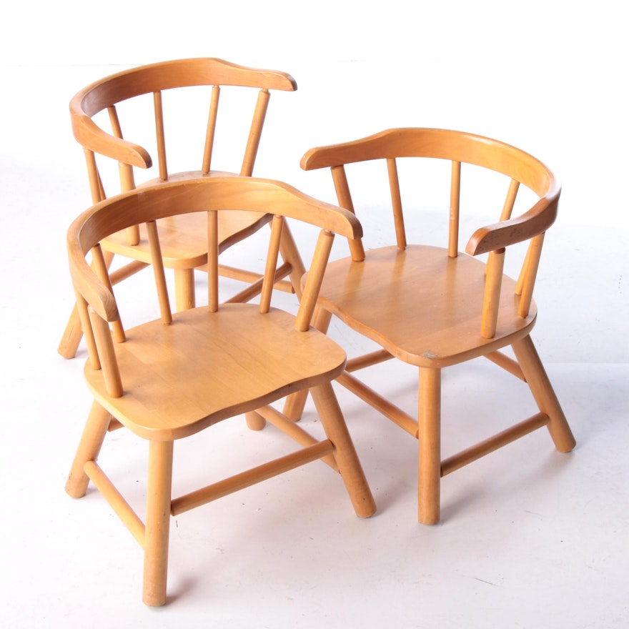 Maple Children's Armchairs, Late 20th Century