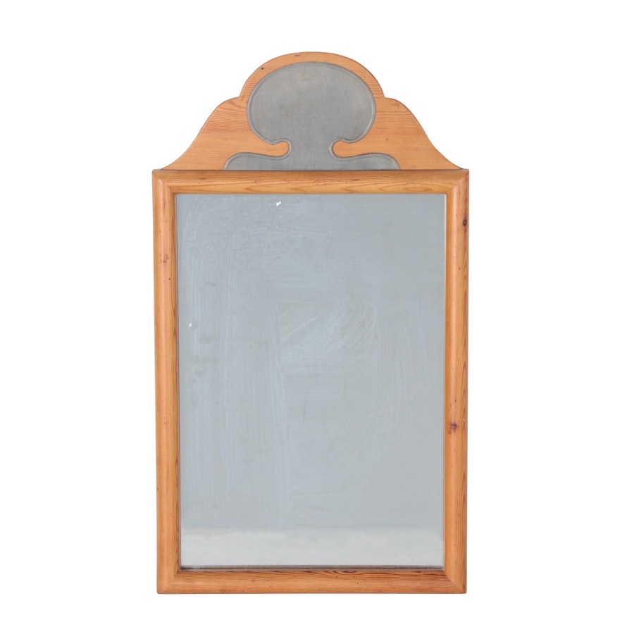 Sarreid Spanish Art Deco Style Oak Framed Wall Mirror