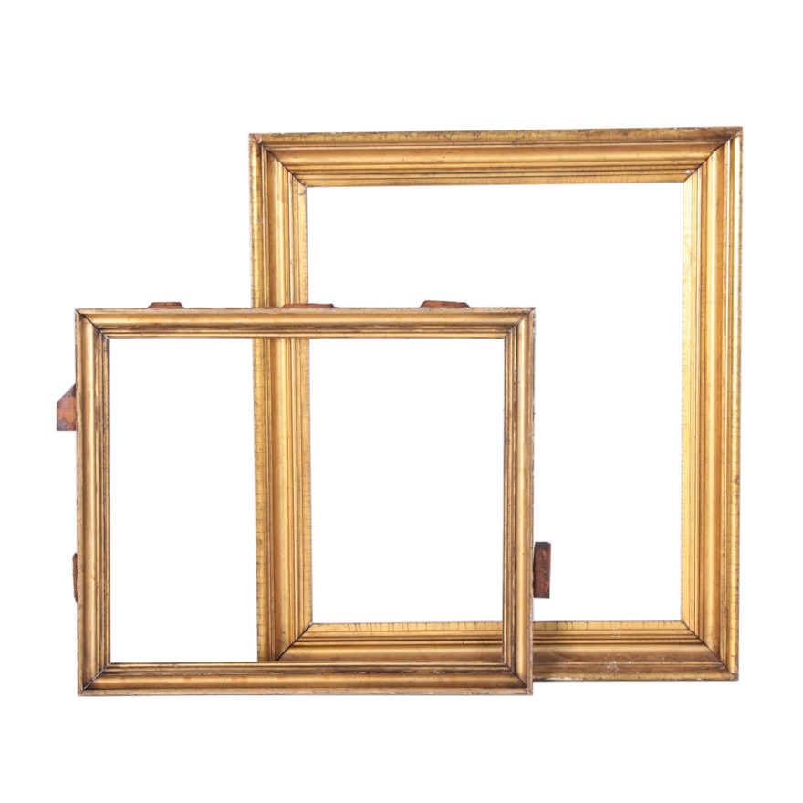 19th Century Wood and Gesso Gilt Frames