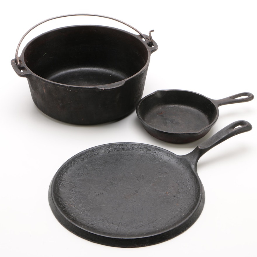 Cast Iron Cookware Featuring Wagner