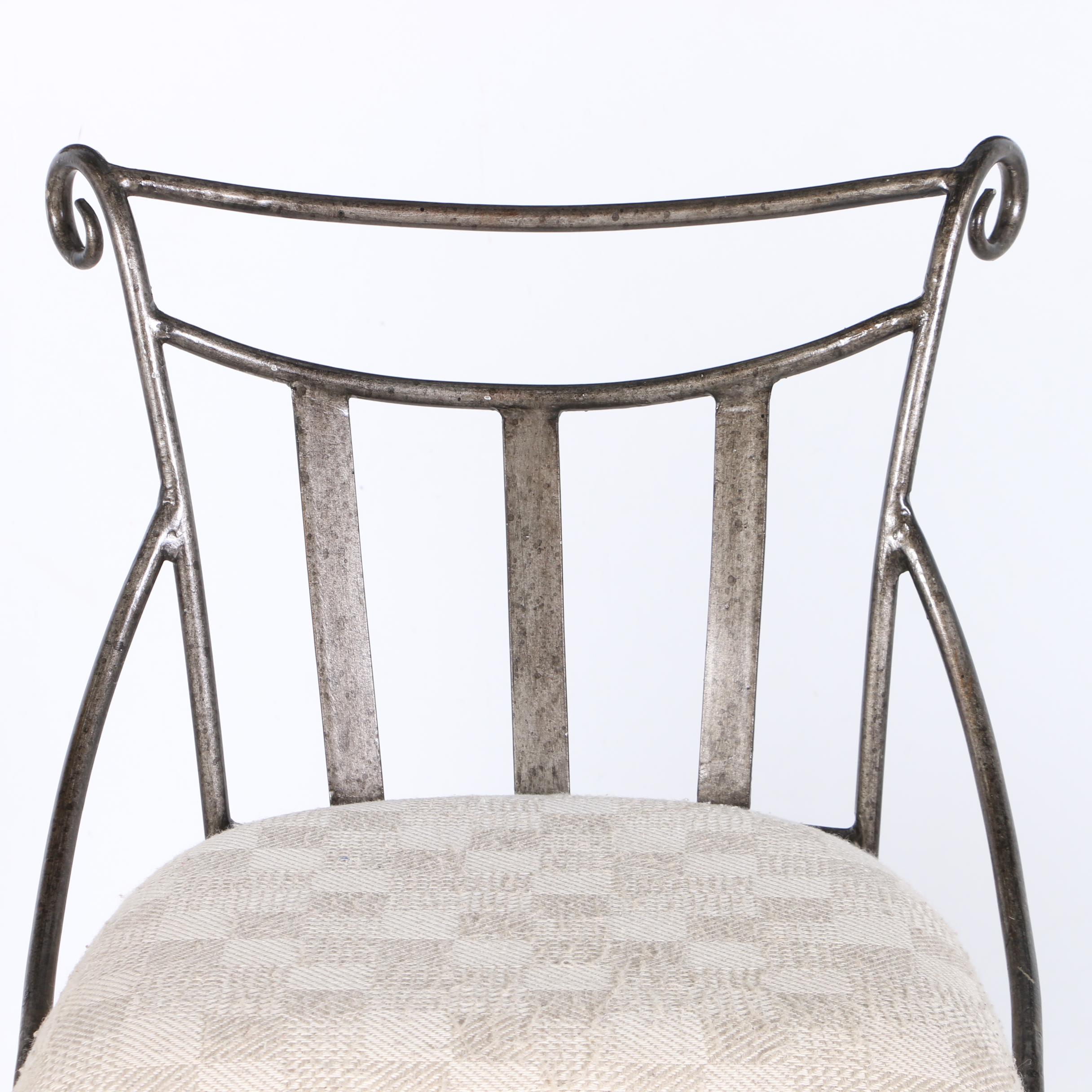 Pair of Contemporary Wire Barstools by Pt. Hakaya Indomas