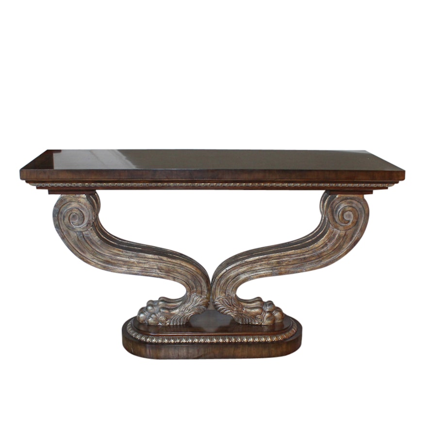 Clawed Foot Console Table