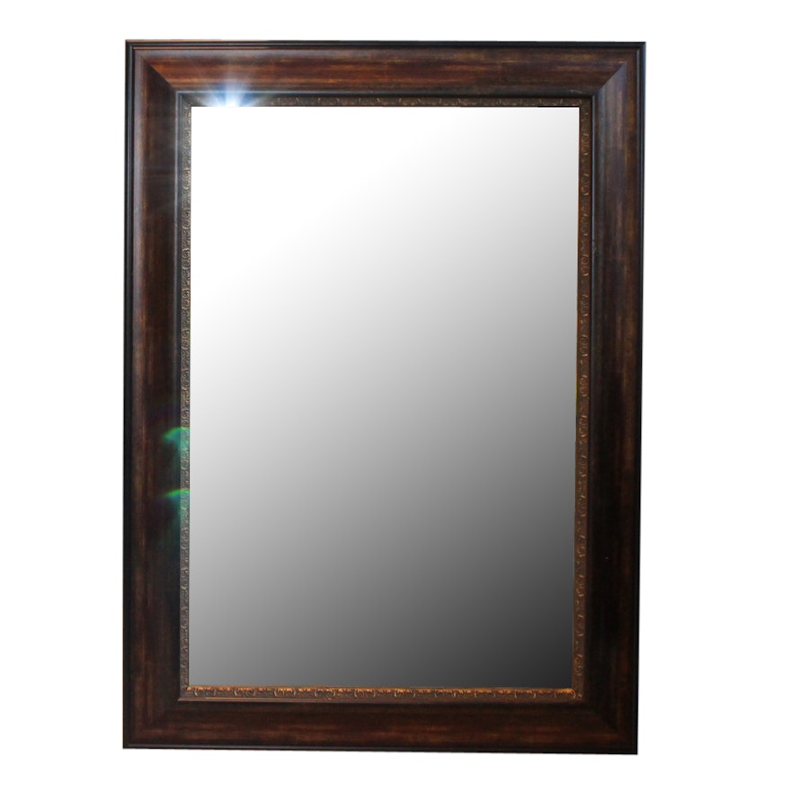 Rectangular Wooden Wall Mirror