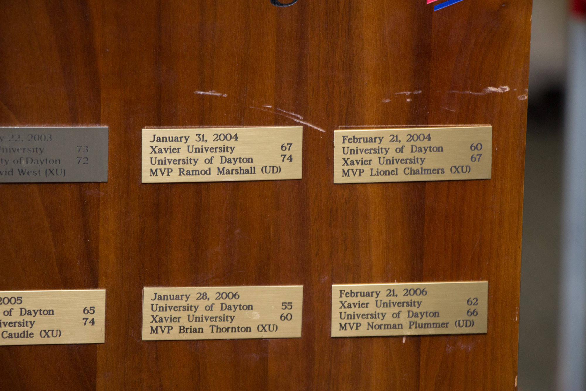 2000s Xavier/Dayton Game Rivalry Blackburn McCafferty Trophy