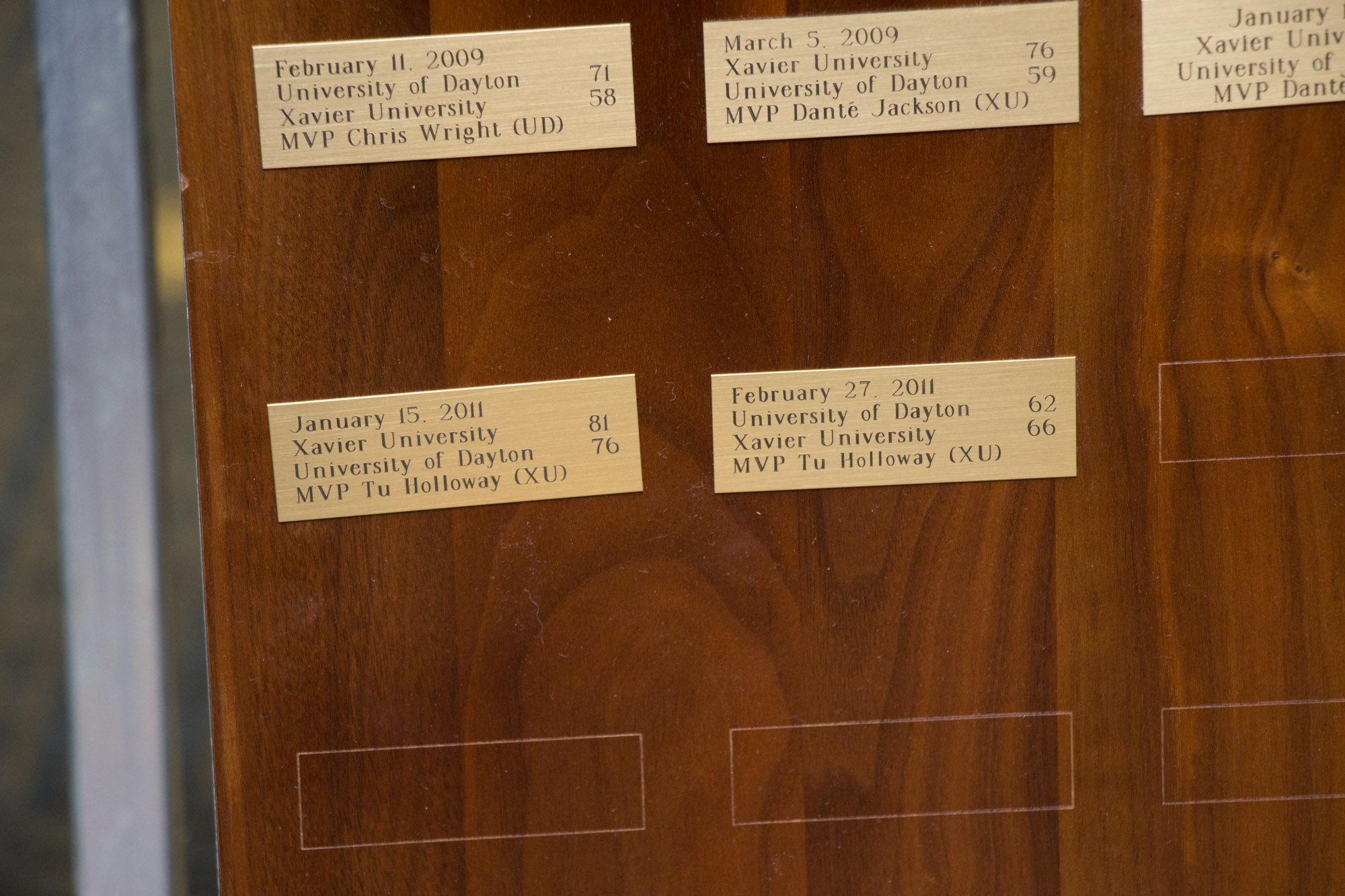 2000s Xavier/Dayton Game Rivalry Blackburn McCafferty Trophy