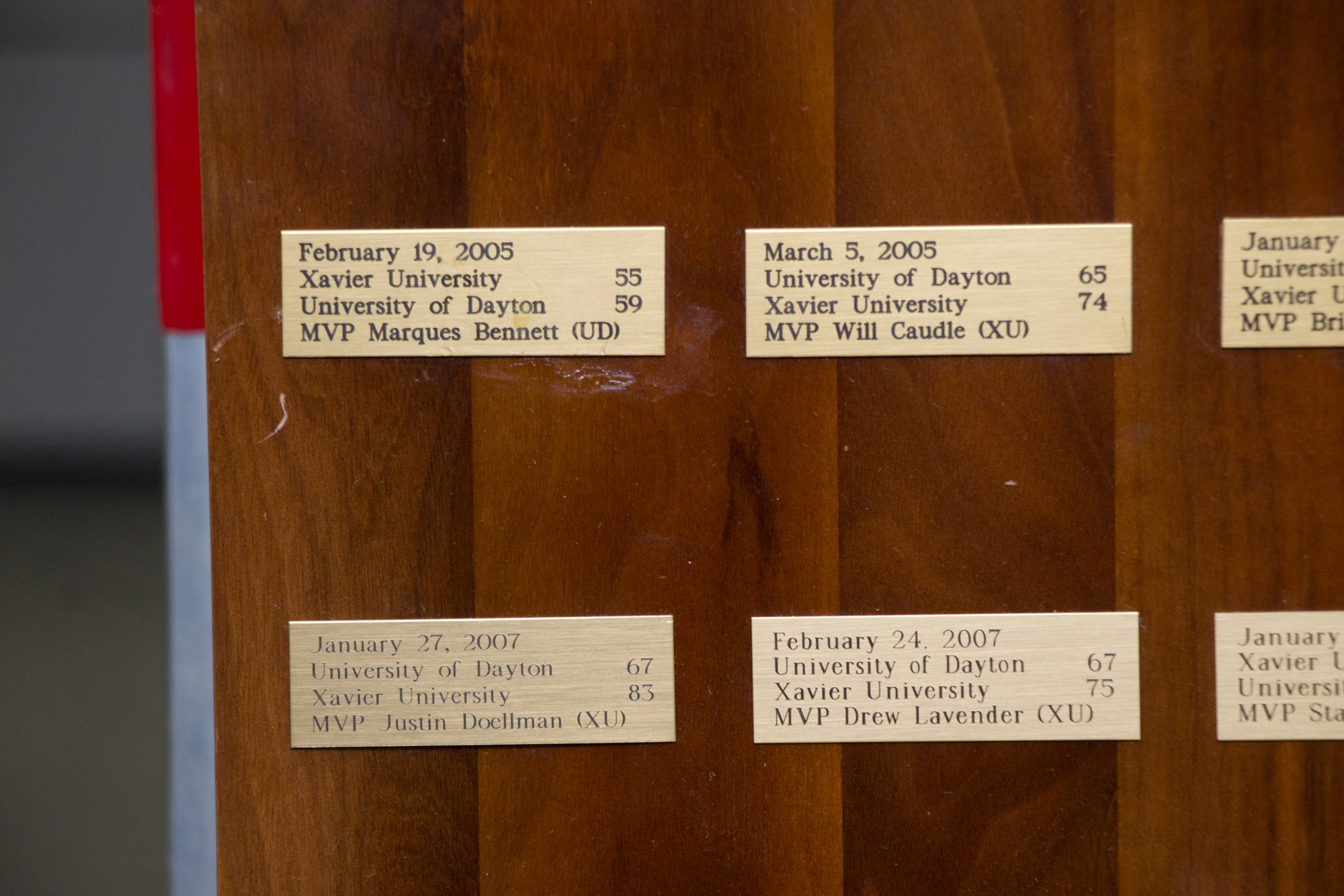 2000s Xavier/Dayton Game Rivalry Blackburn McCafferty Trophy