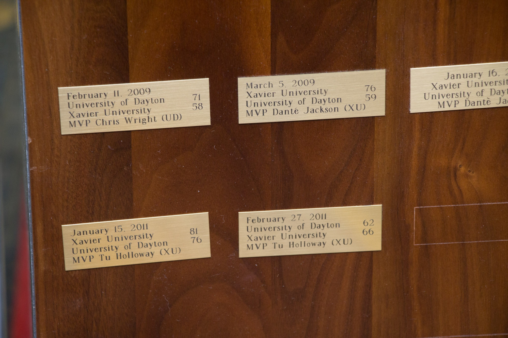 2000s Xavier/Dayton Game Rivalry Blackburn McCafferty Trophy