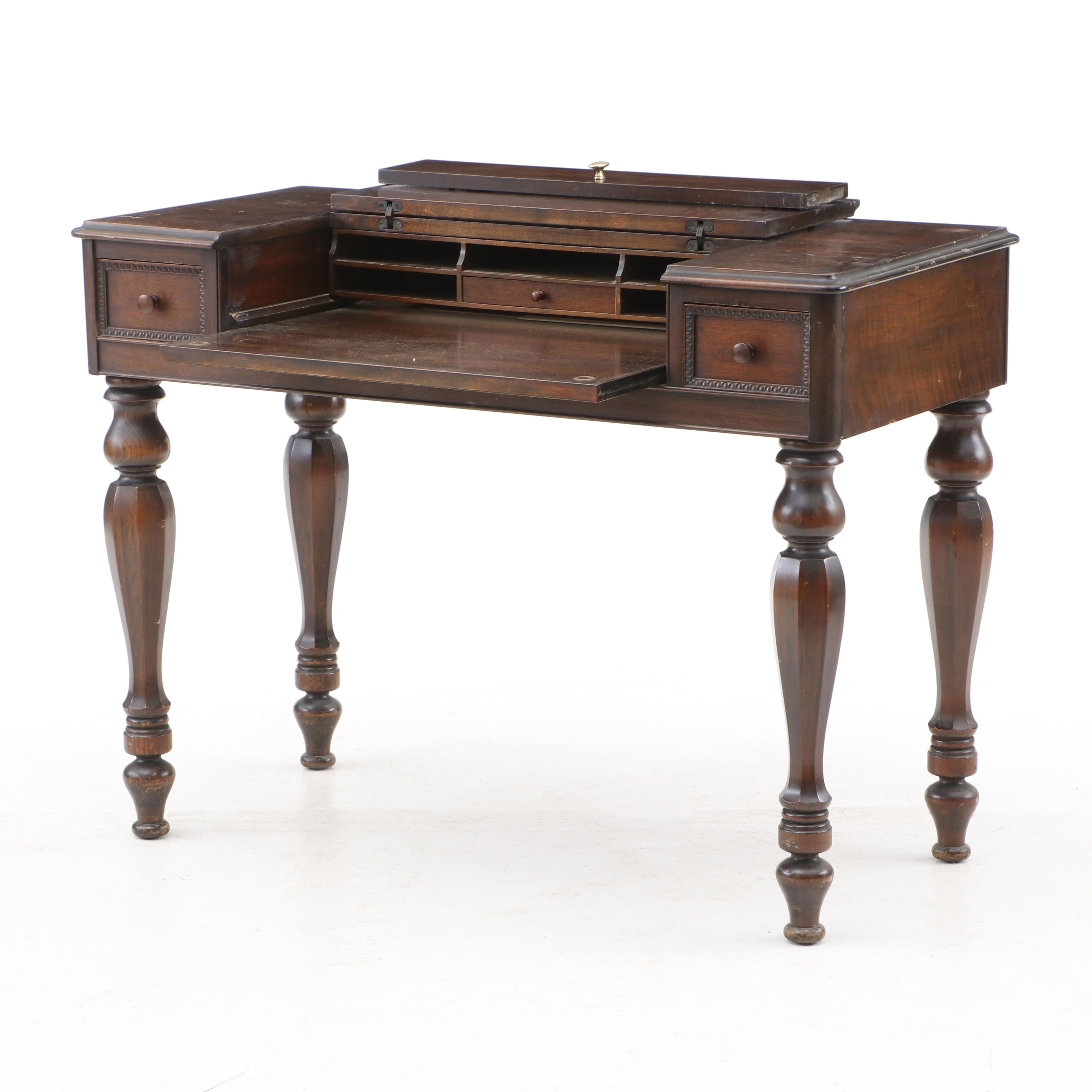 Early 20th Century H. & S. Pogue Co. Spinet Style Writing Desk