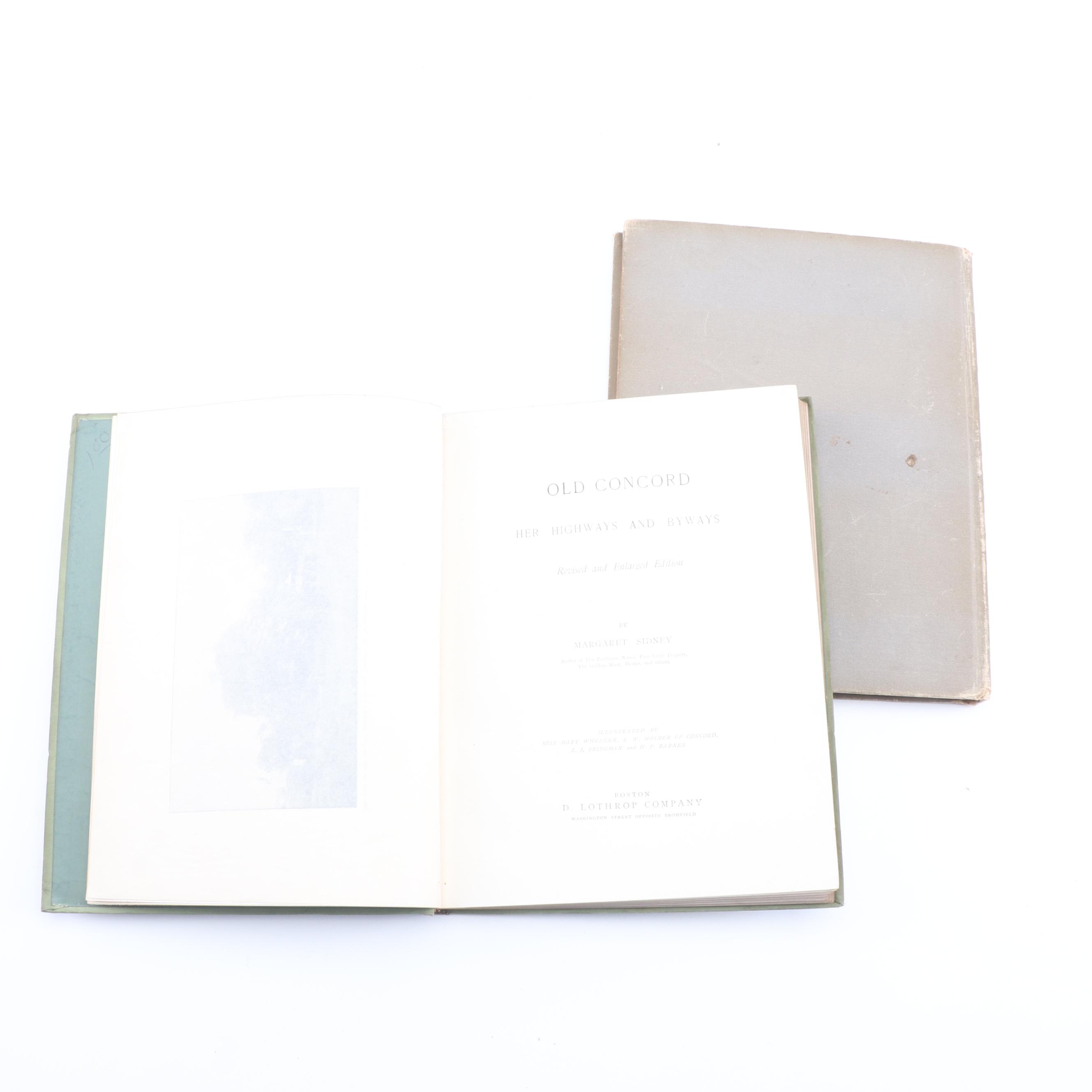 1903 "Old Paths and Legends of New England" and Other Antique Nonfiction Books