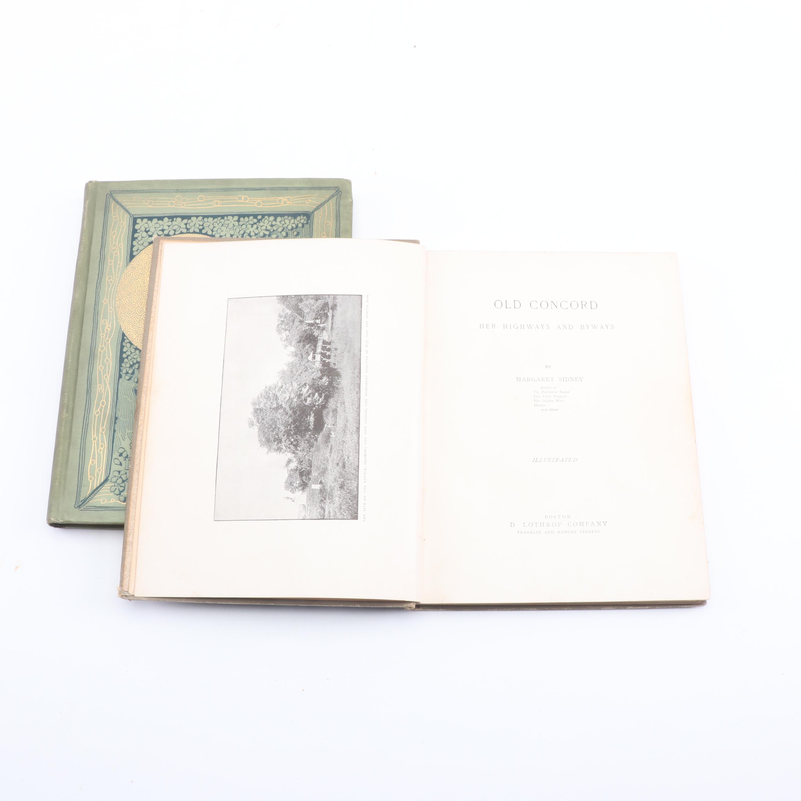 1903 "Old Paths and Legends of New England" and Other Antique Nonfiction Books