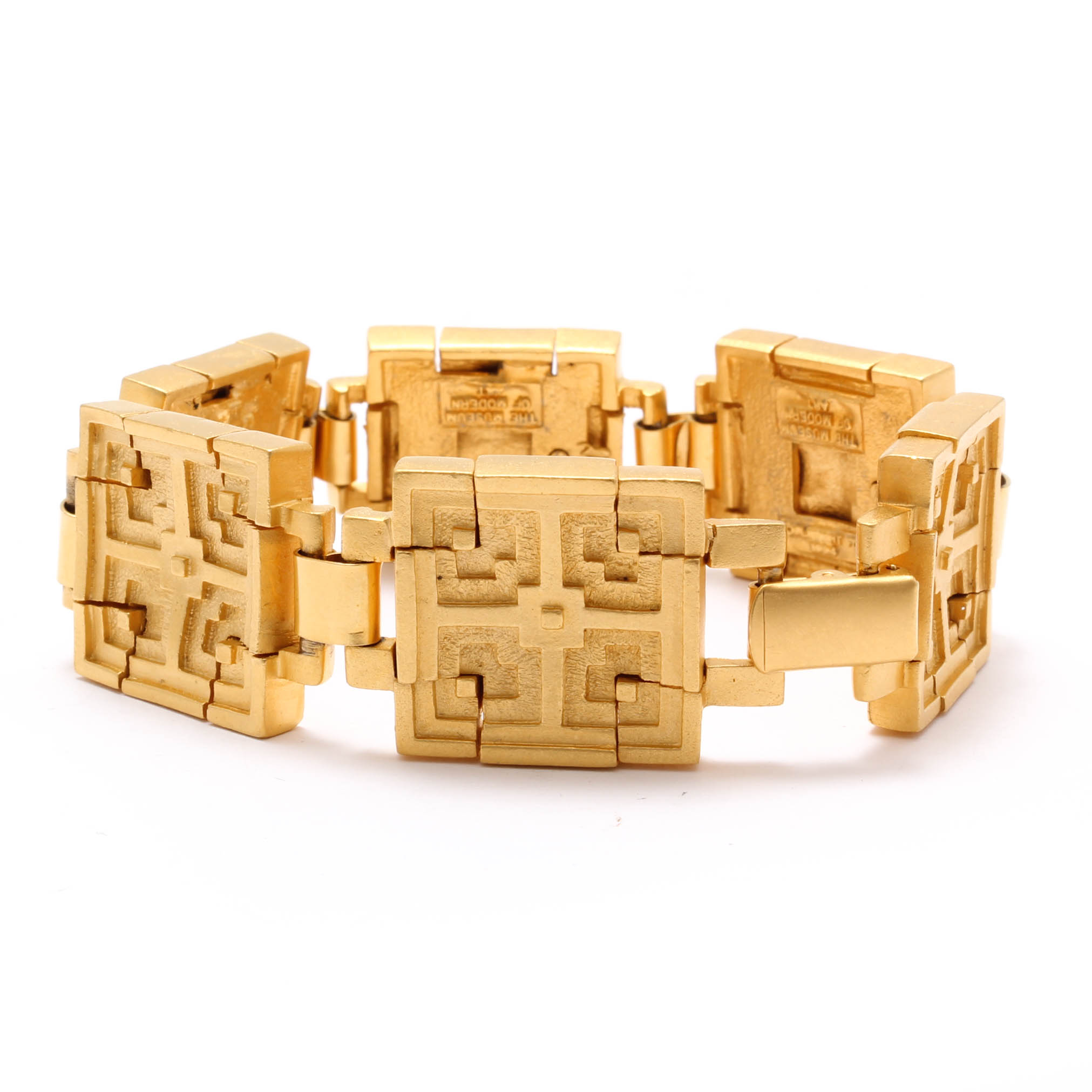 Museum of Modern Art Gold Tone Bracelet