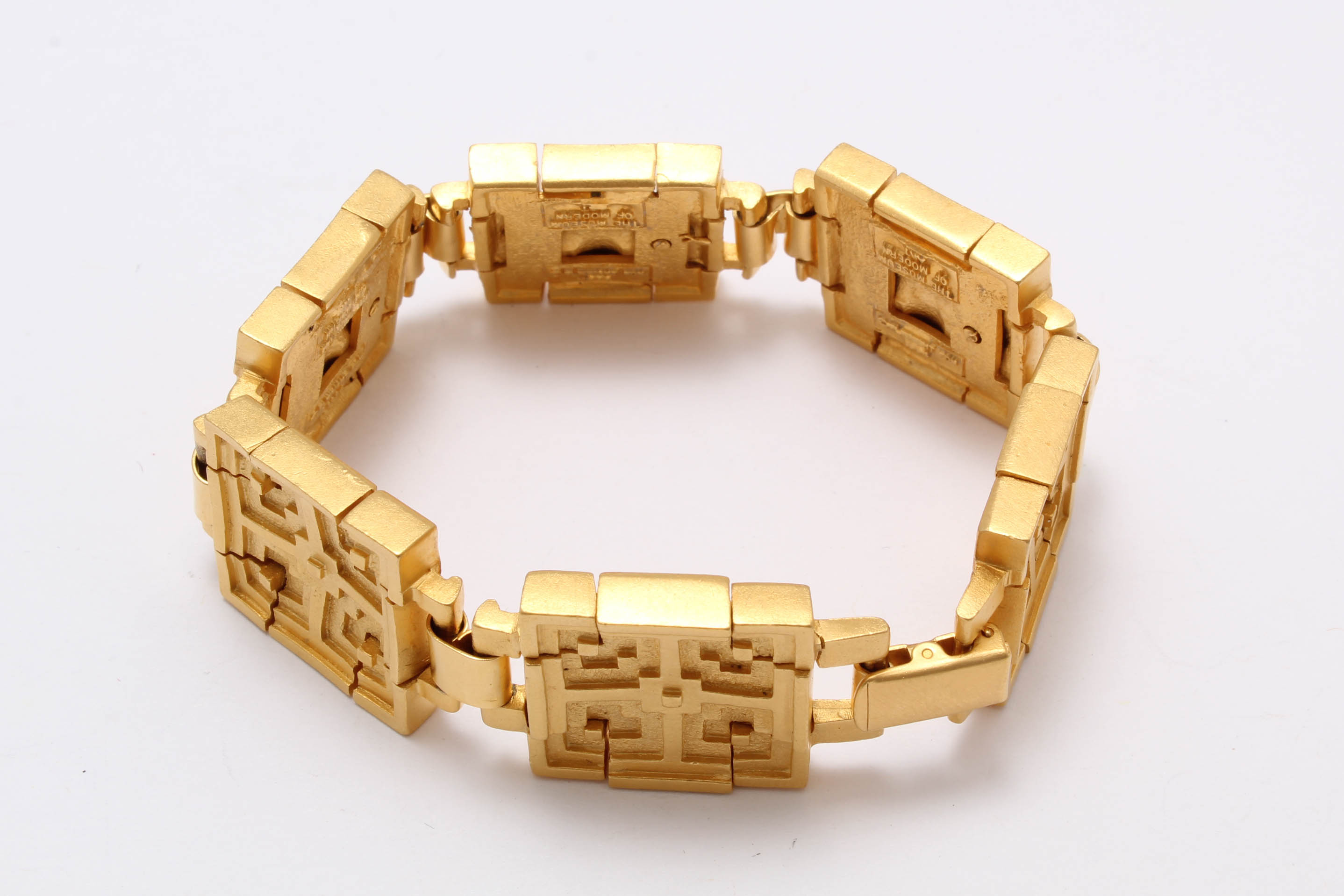 Museum of Modern Art Gold Tone Bracelet