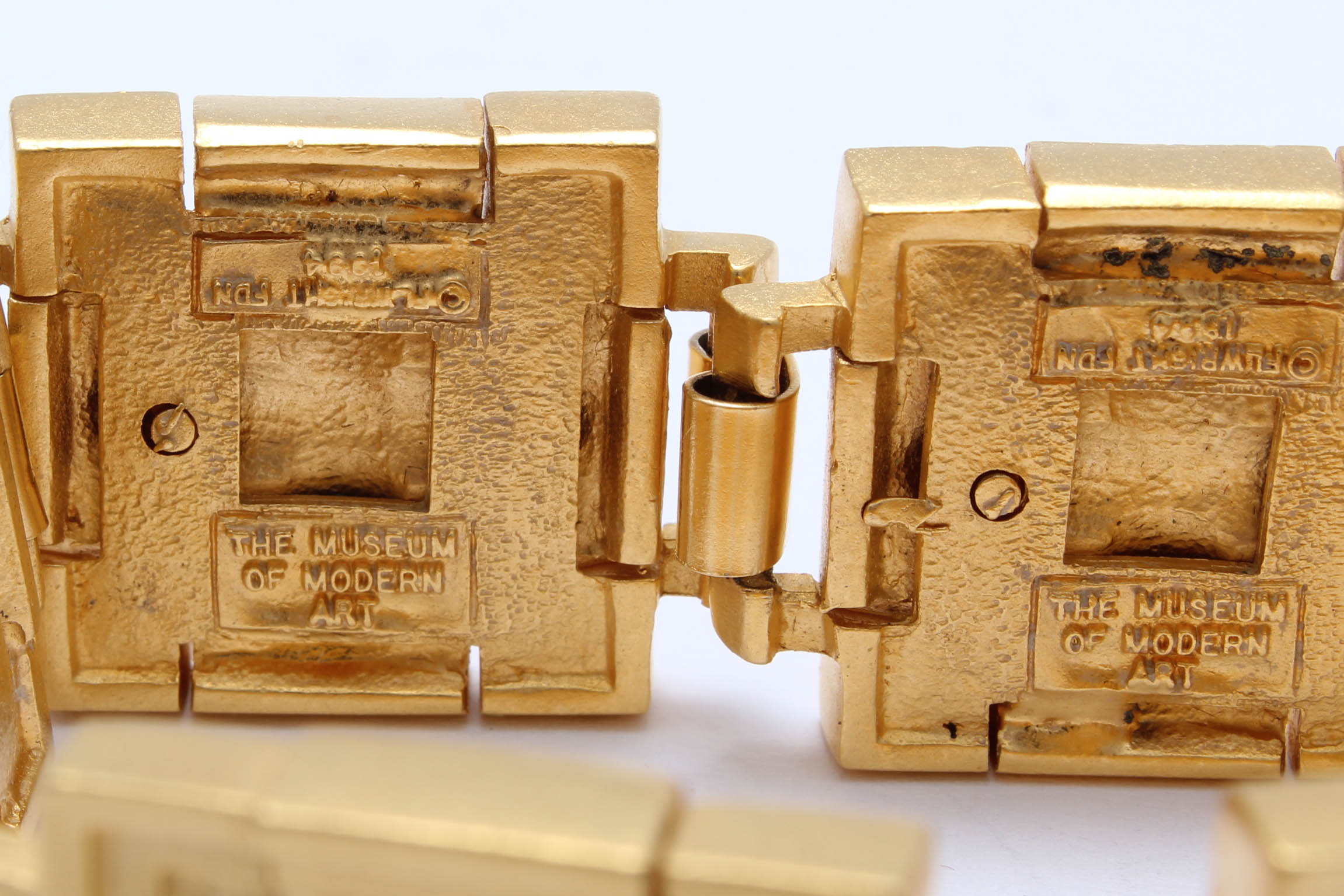 Museum of Modern Art Gold Tone Bracelet