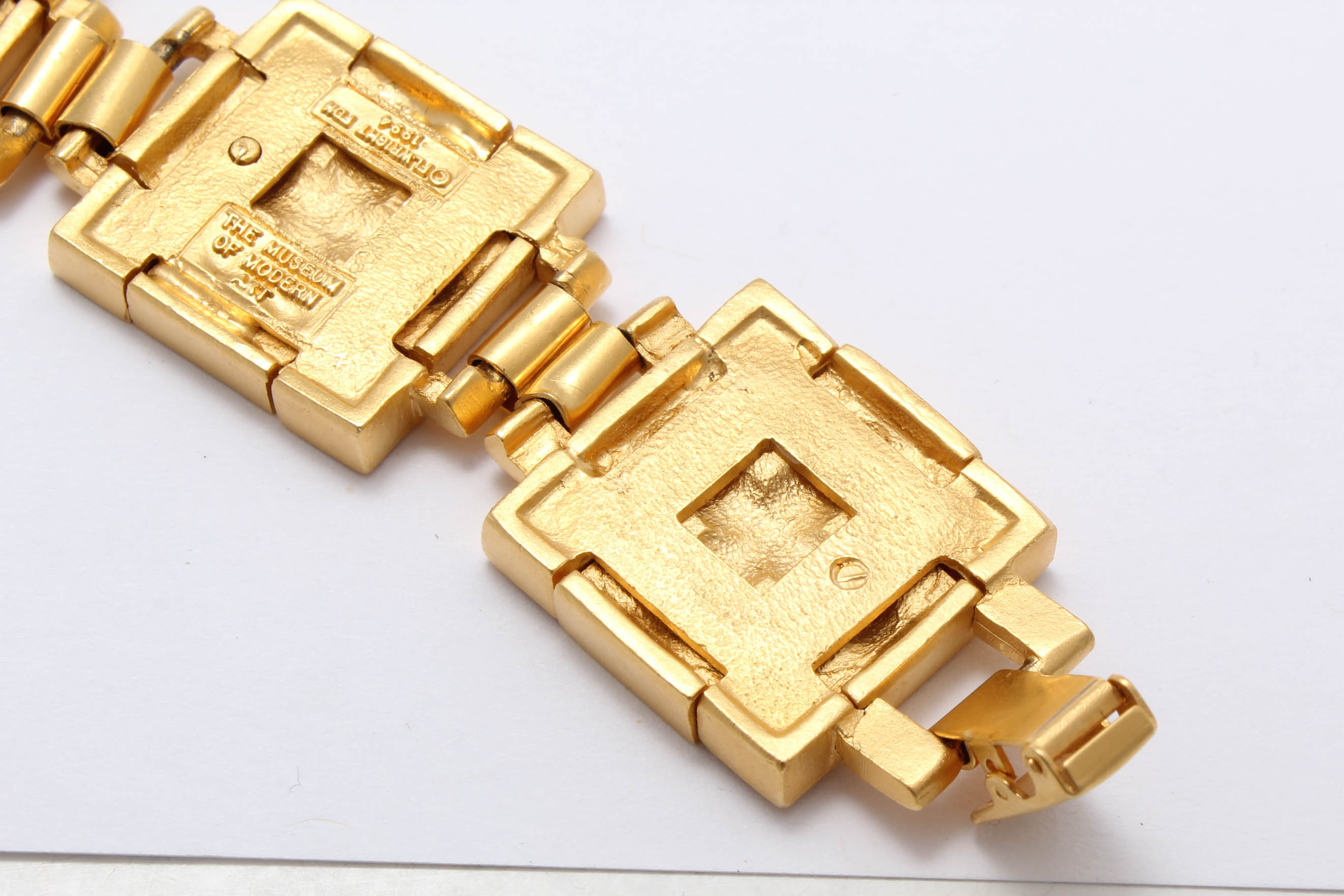 Museum of Modern Art Gold Tone Bracelet