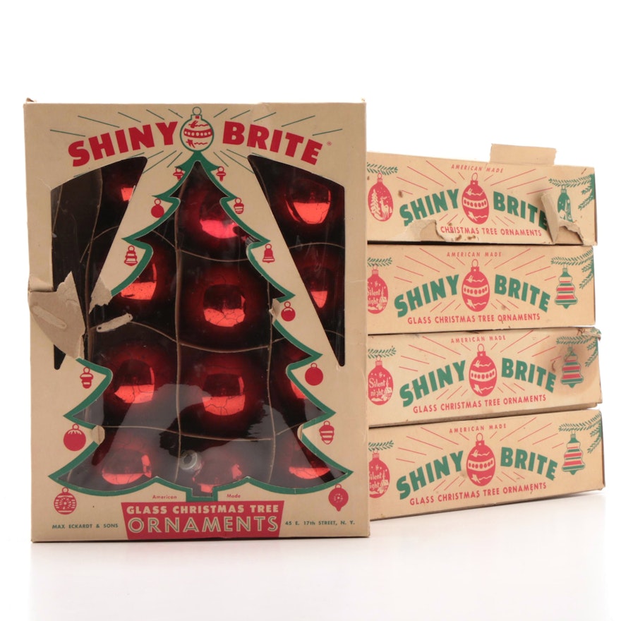 Mid-Century "Shiny Brite" Christmas Tree Ornaments