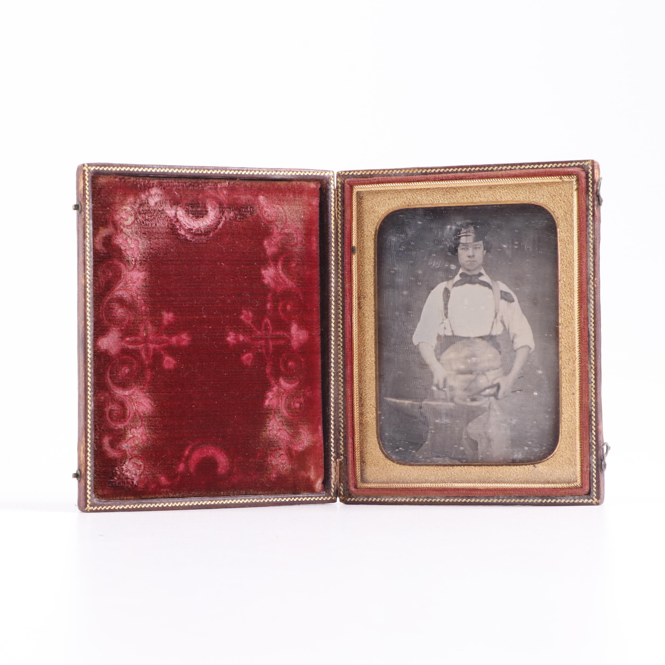 Blacksmith Occupational Daguerreotype Photograph - Lowell, Dracut Mass
