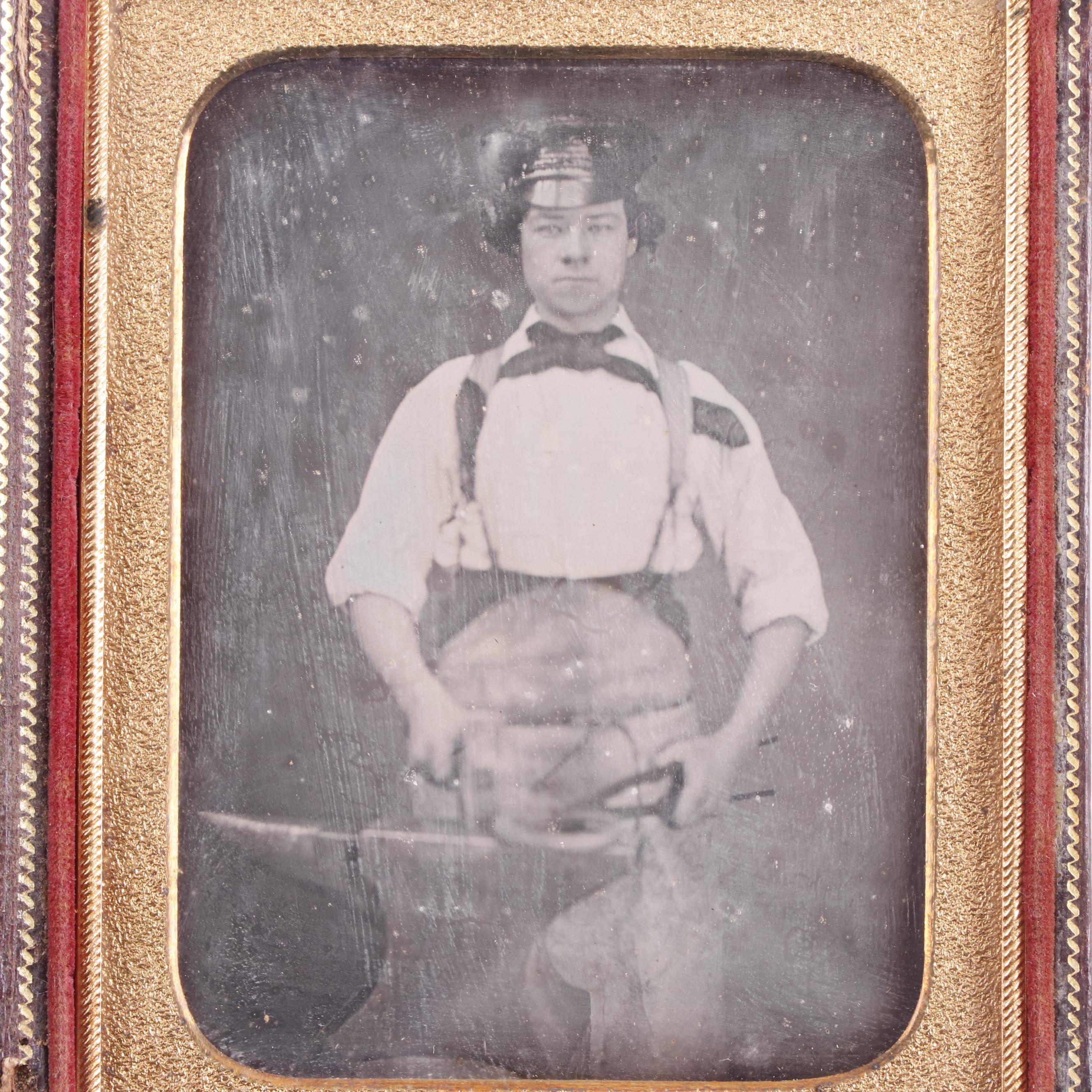 Blacksmith Occupational Daguerreotype Photograph - Lowell, Dracut Mass