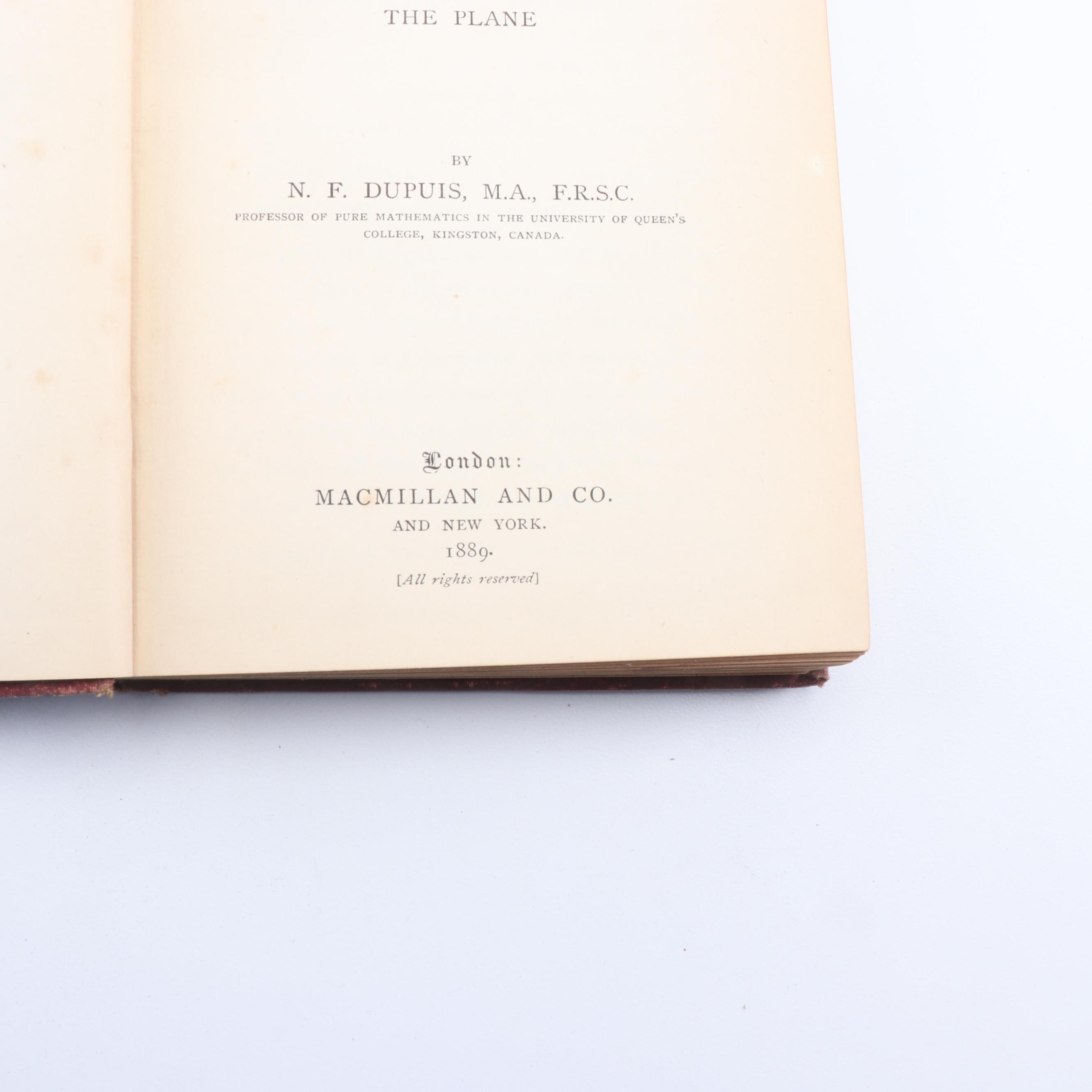 1855 "A Manual of Pathological Anatomy" and Other Books on Science and Math