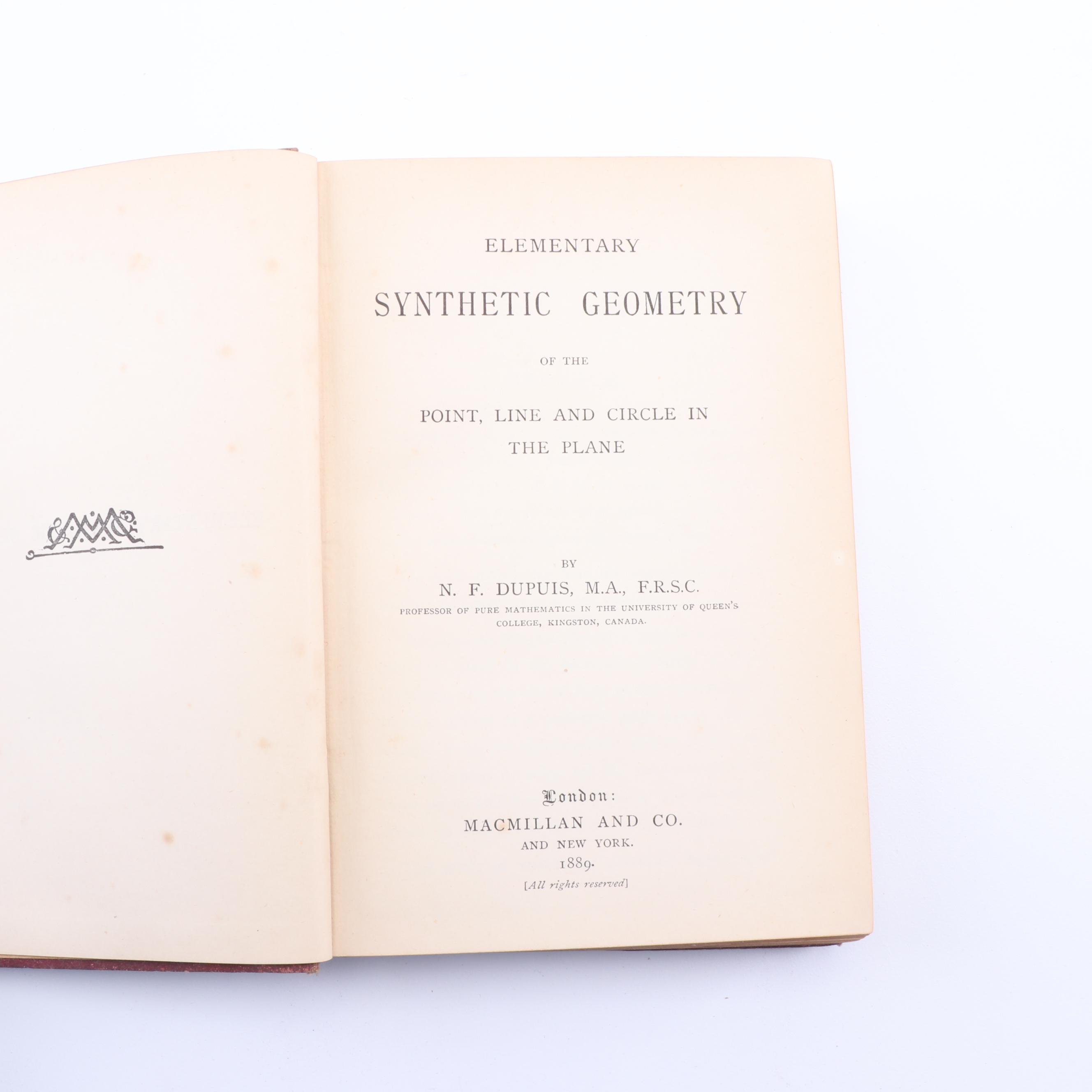 1855 "A Manual of Pathological Anatomy" and Other Books on Science and Math
