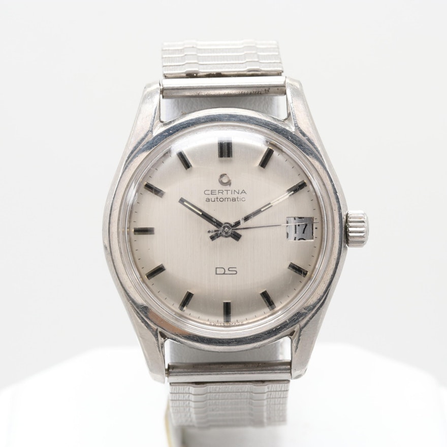 Certina DS Stainless Steel Automatic Wristwatch With Date Window