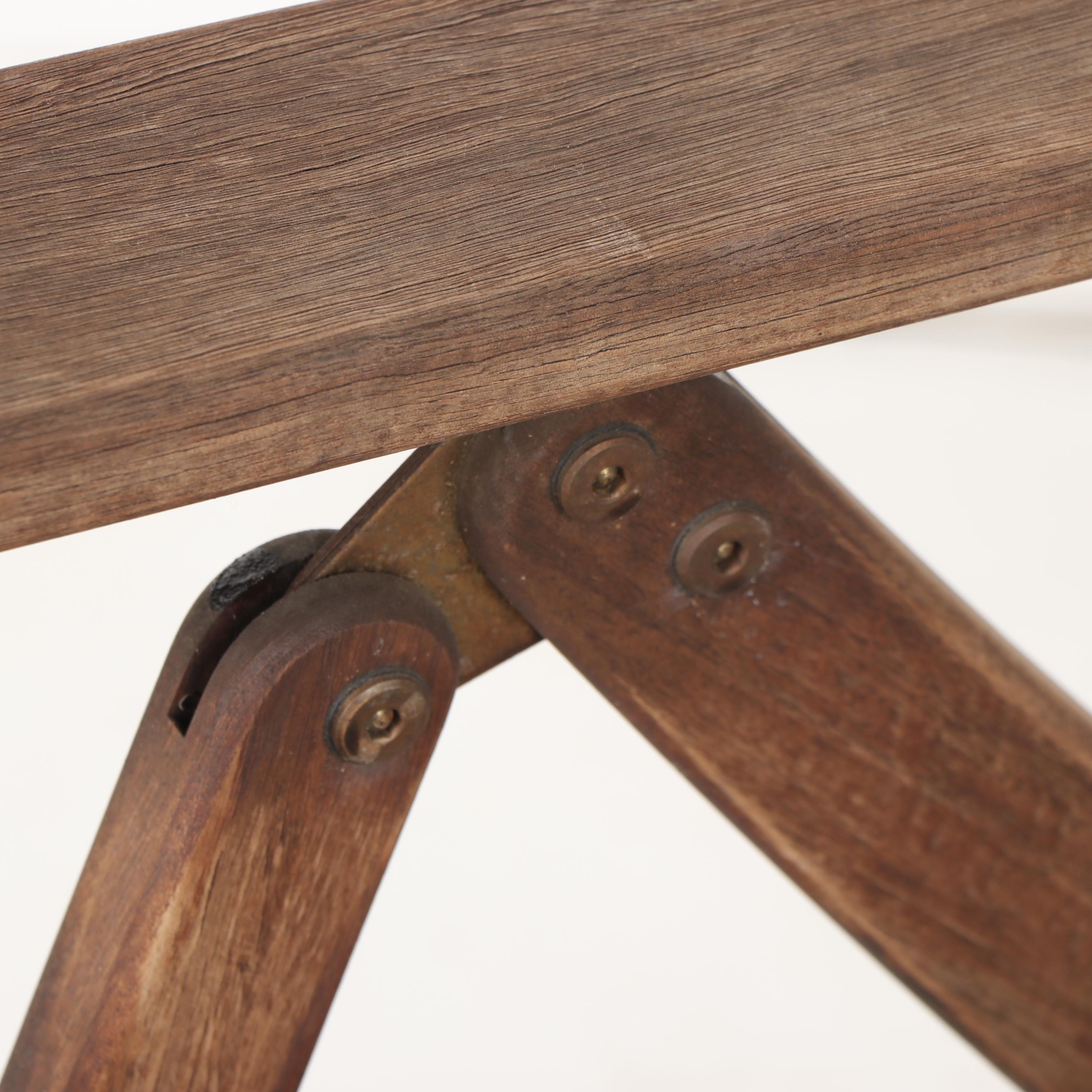 Ipe Patio Dining Table with Folding Armchairs by Jensen Jarrah, 21st Century