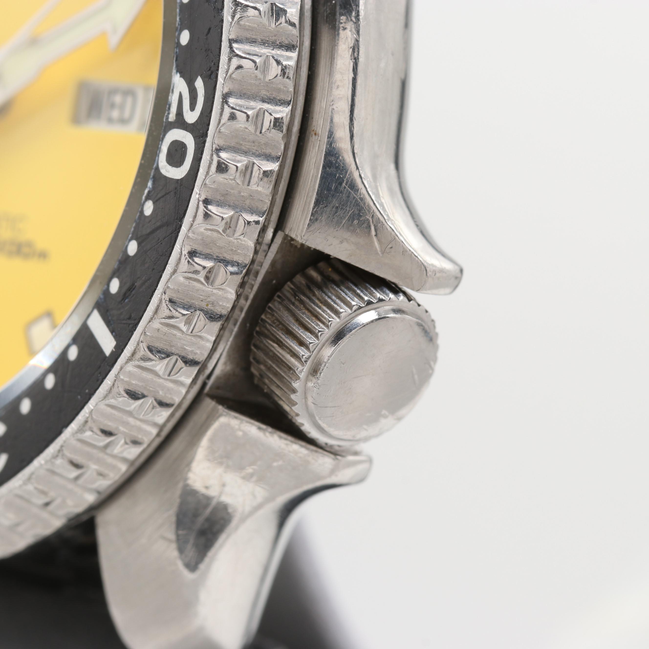 Seiko Diver's 200M Automatic Watch With Day-Date Window