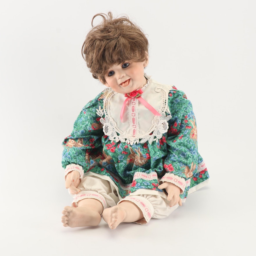 A. Fayzah Spanos Porcelain Baby Doll, 1991