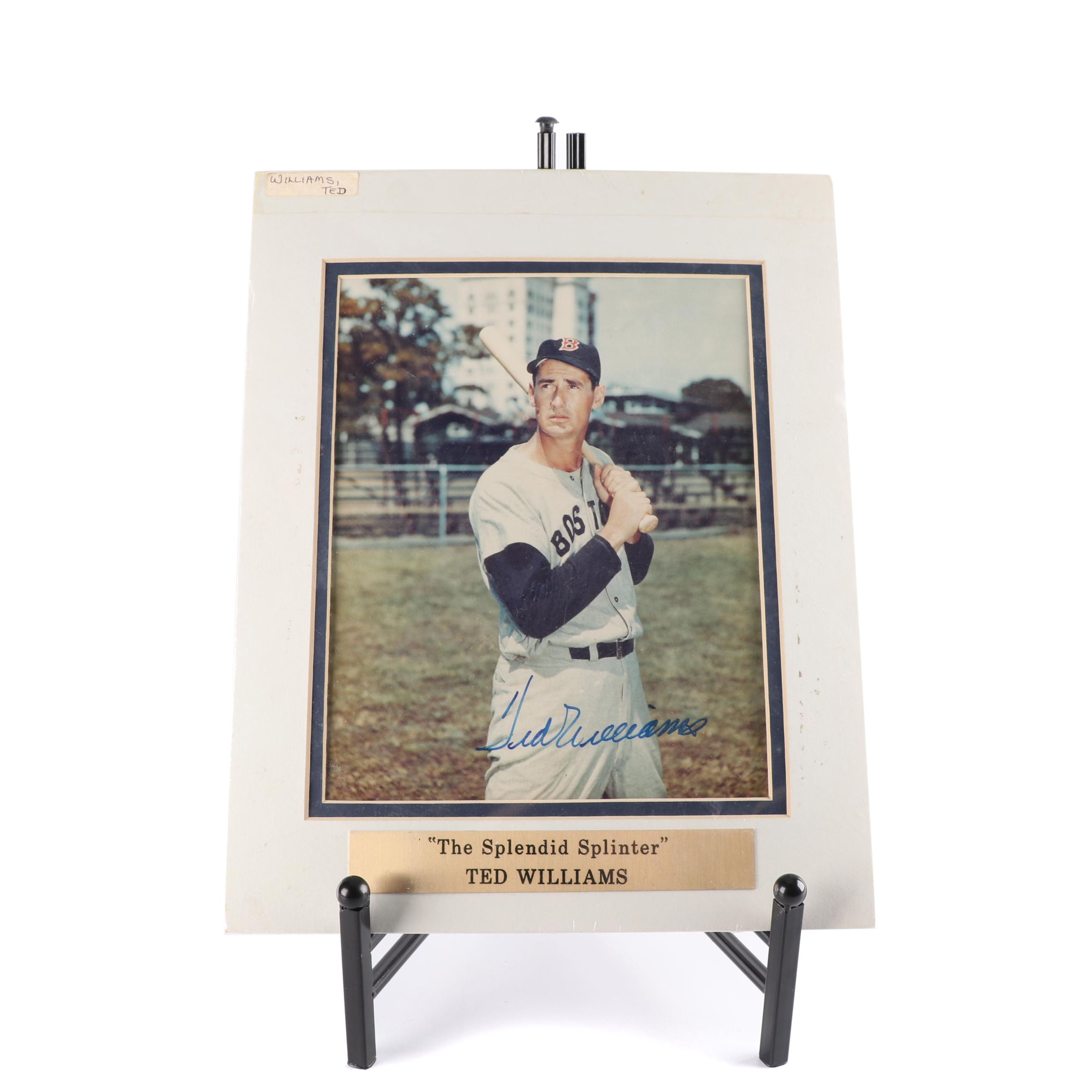 Ted Williams Autographed Color Photograph