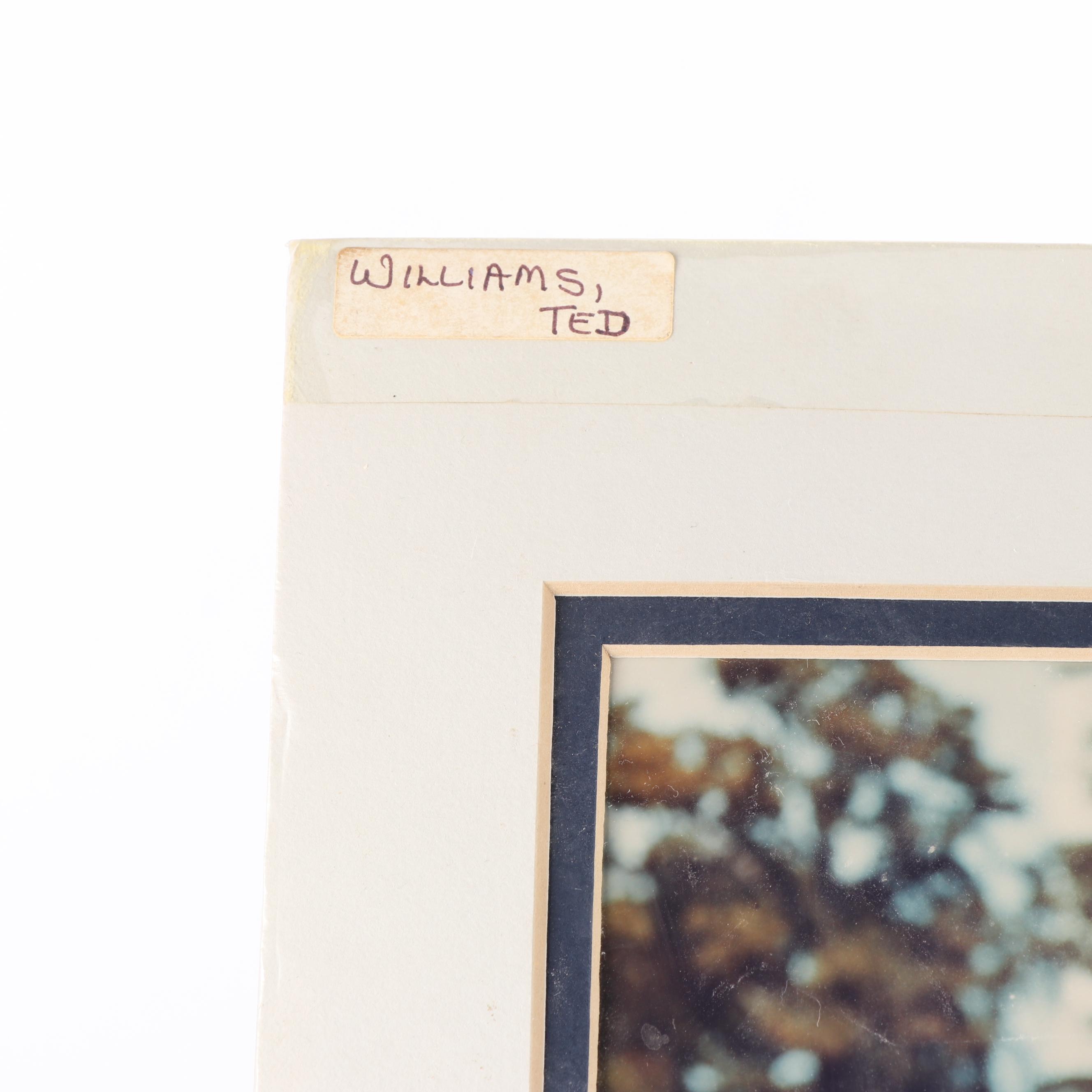 Ted Williams Autographed Color Photograph