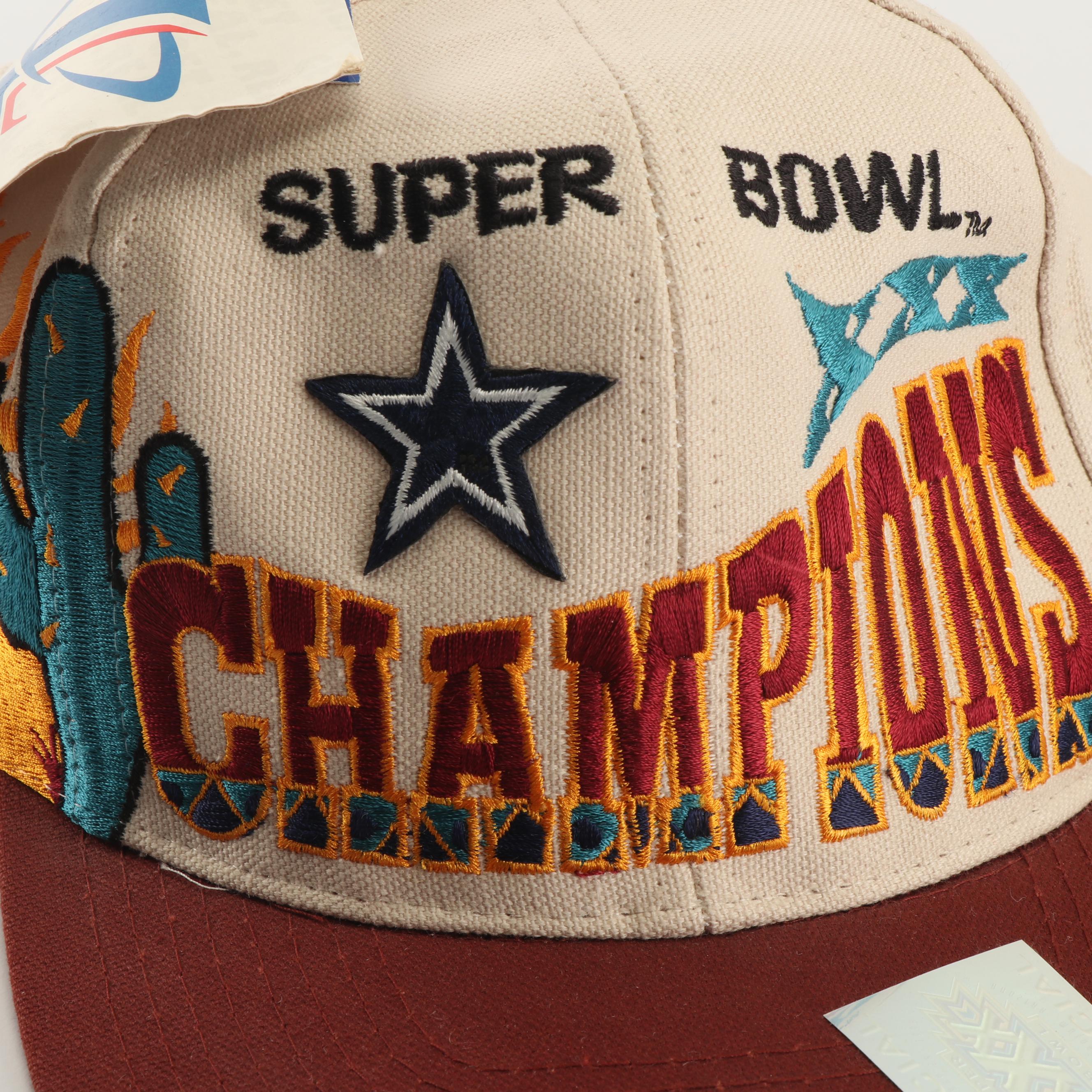 Dallas Cowboys Superbowl XXX Logo-Athletic Hat and World Champions Ball