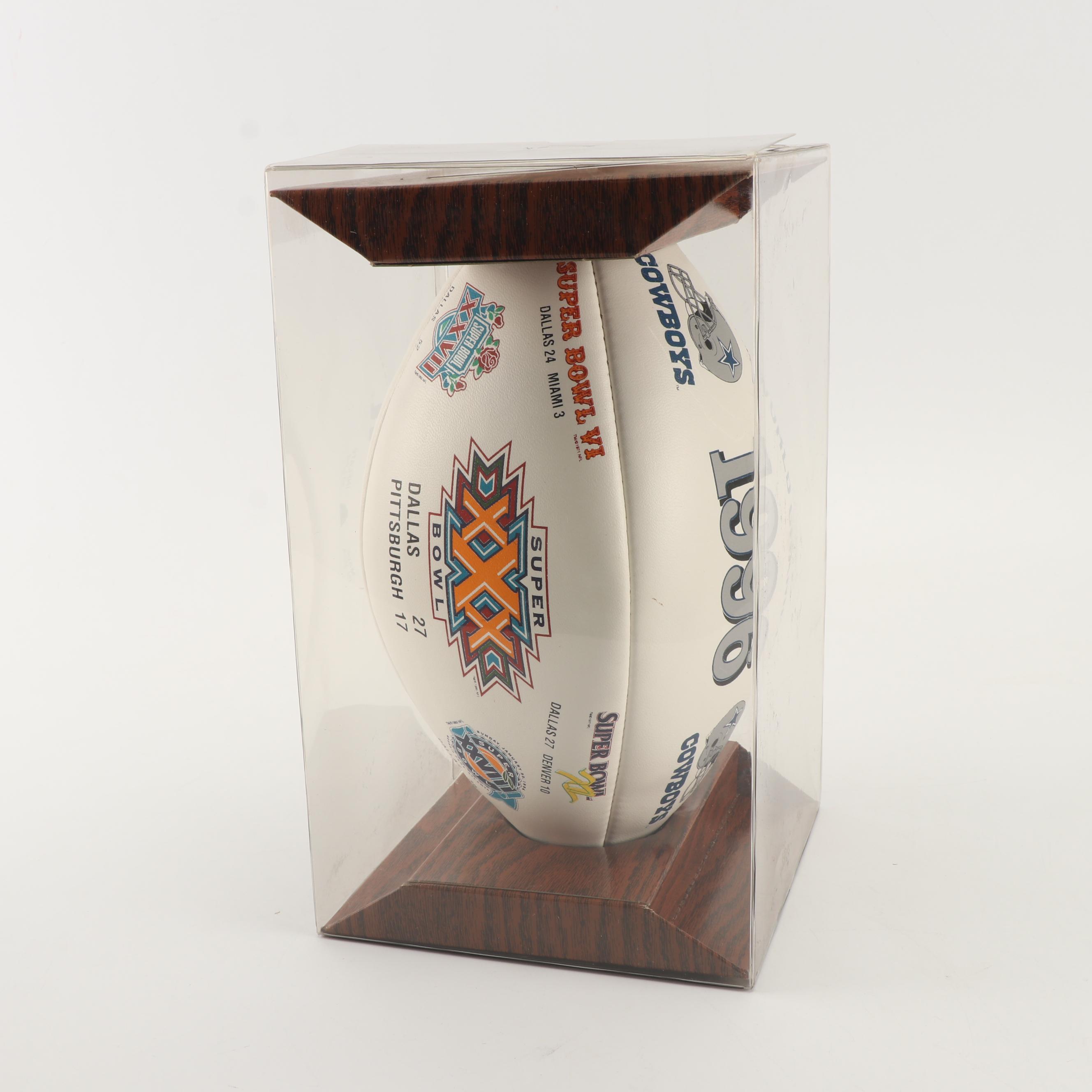 Dallas Cowboys Superbowl XXX Logo-Athletic Hat and World Champions Ball