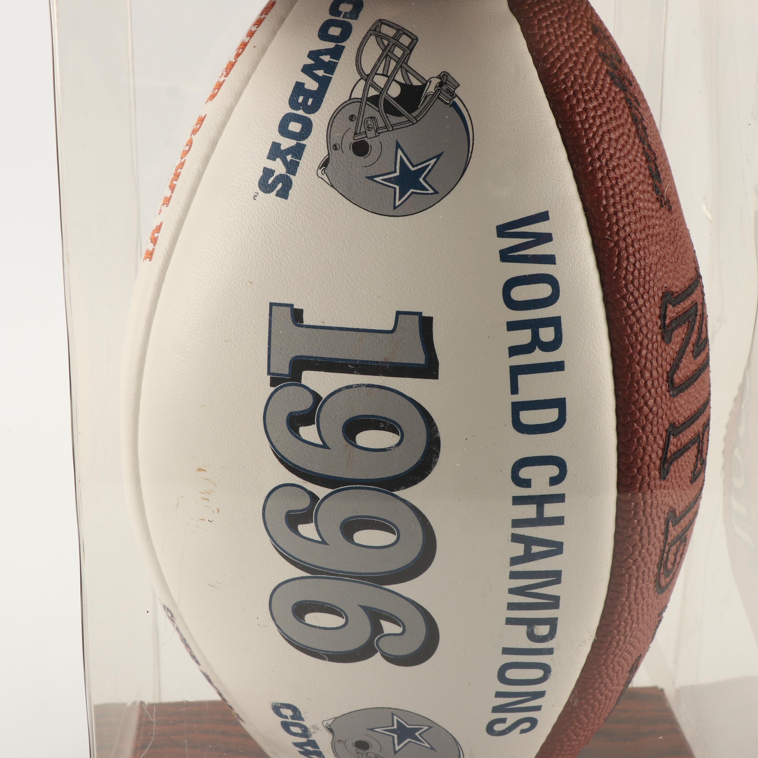 Dallas Cowboys Superbowl XXX Logo-Athletic Hat and World Champions Ball