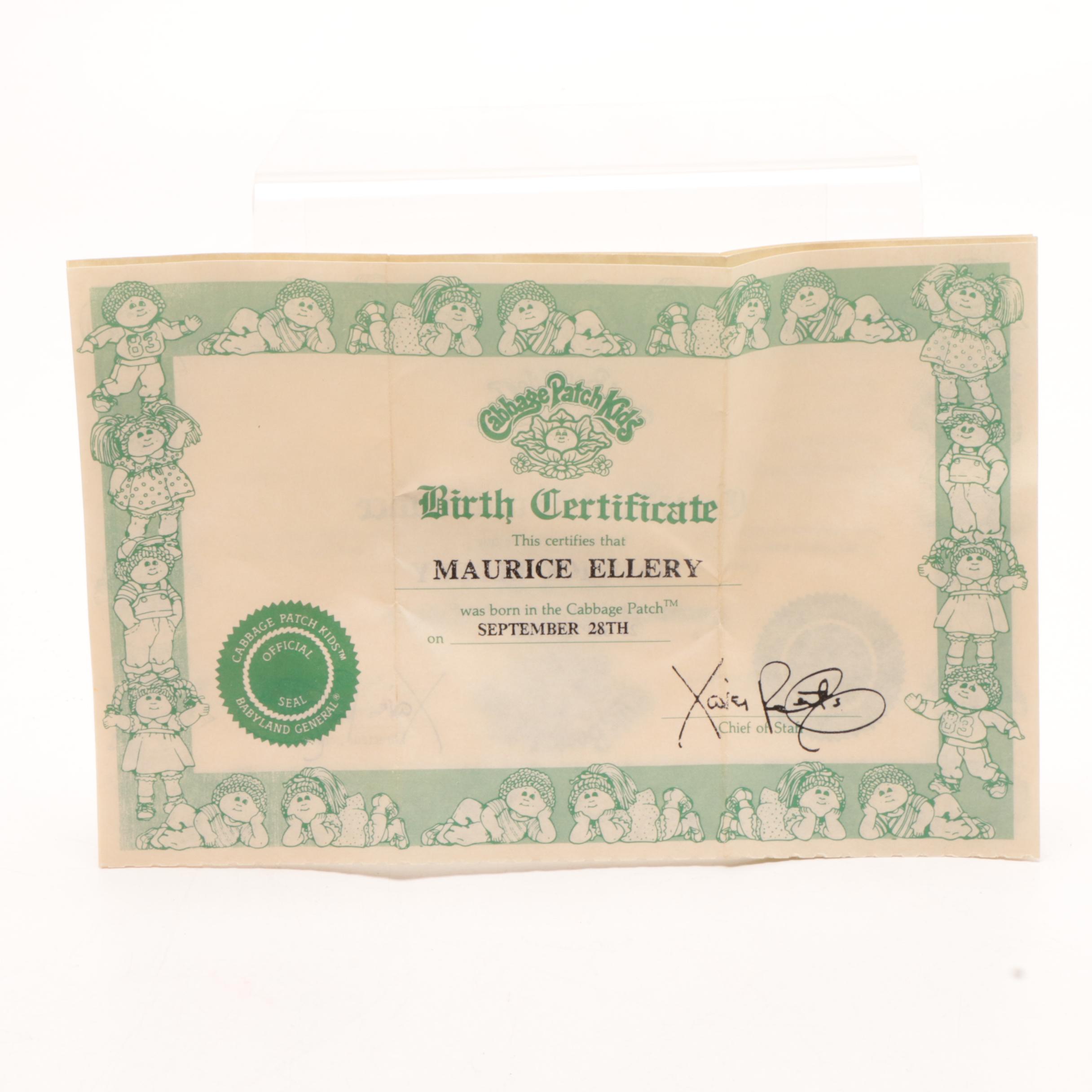 Boxed Coleco "Cabbage Patch Kids" Doll, 1980s