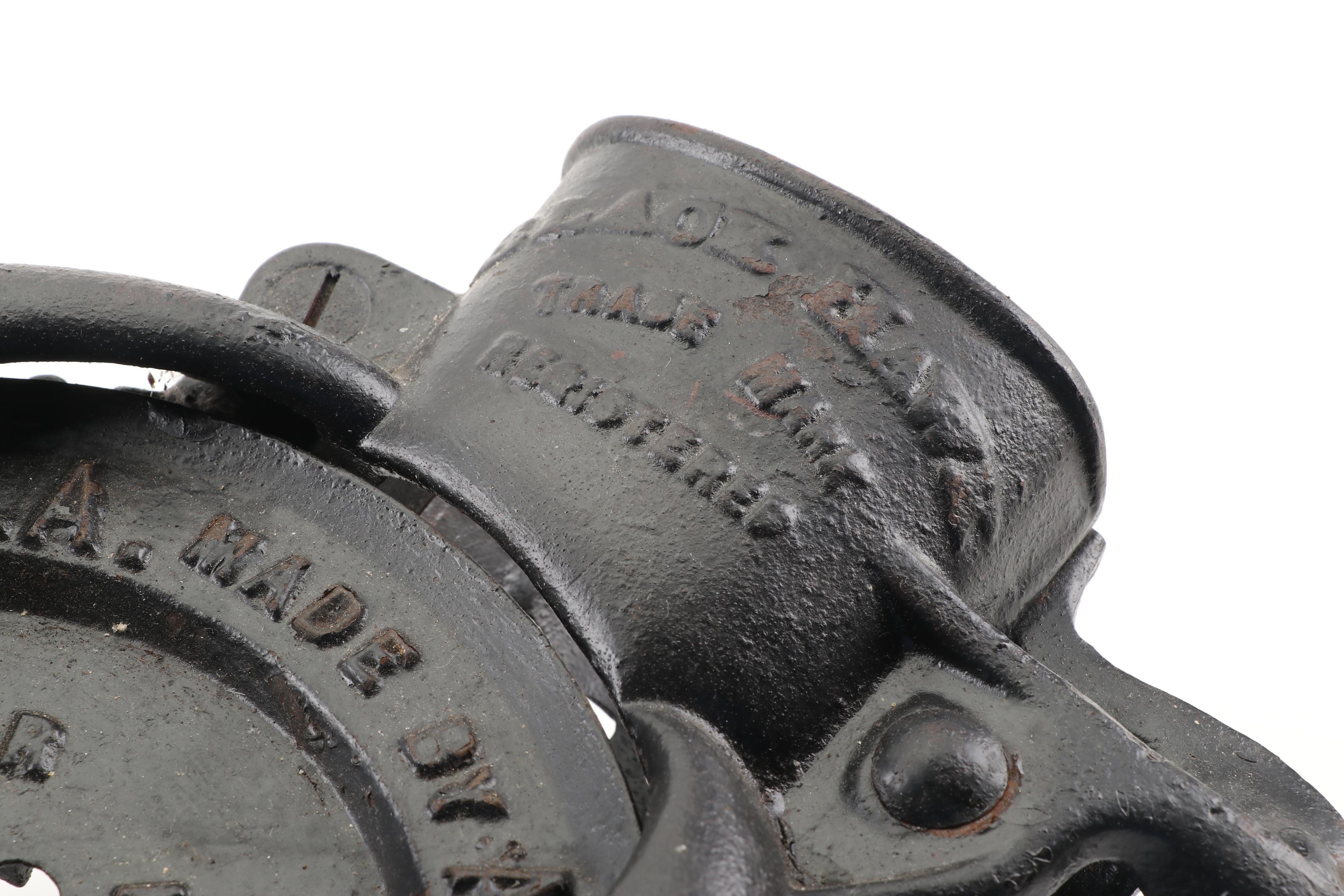 A. H. Patch "Black Hawk" Cast Iron Corn Sheller, Early 20th Century