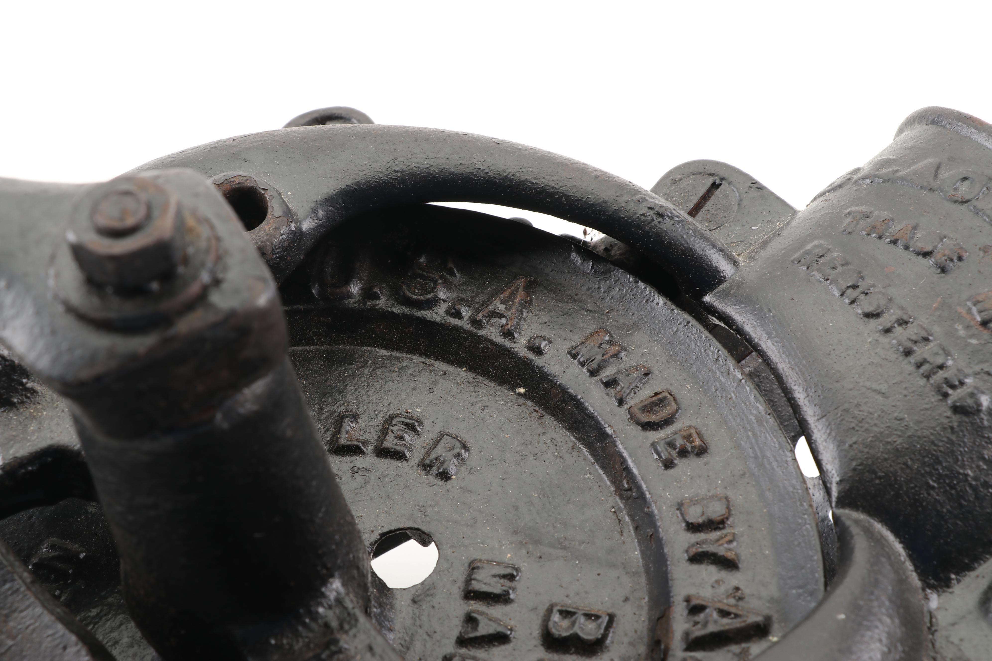 A. H. Patch "Black Hawk" Cast Iron Corn Sheller, Early 20th Century