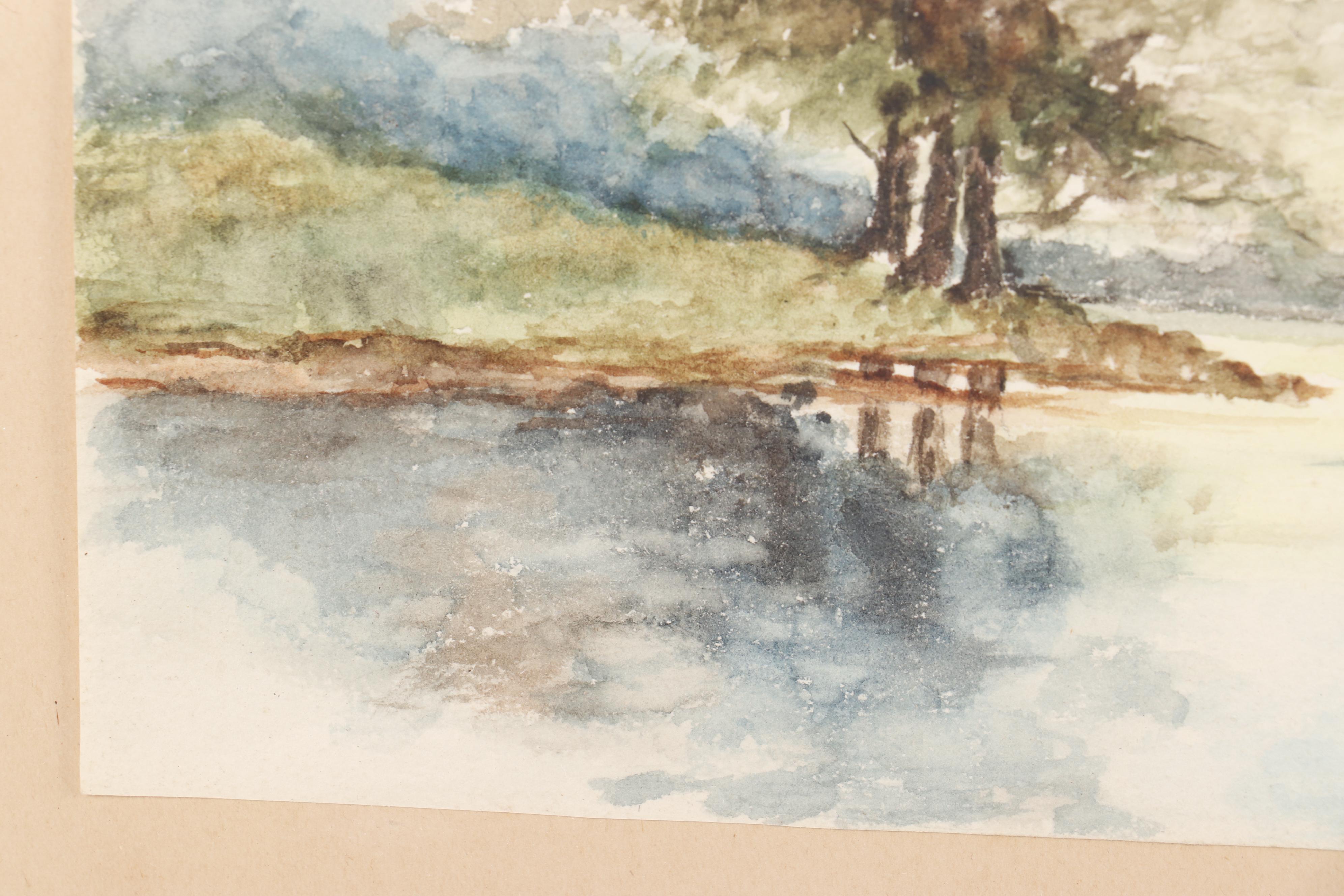 Gilbert Thompsen Landscape Watercolor Painting