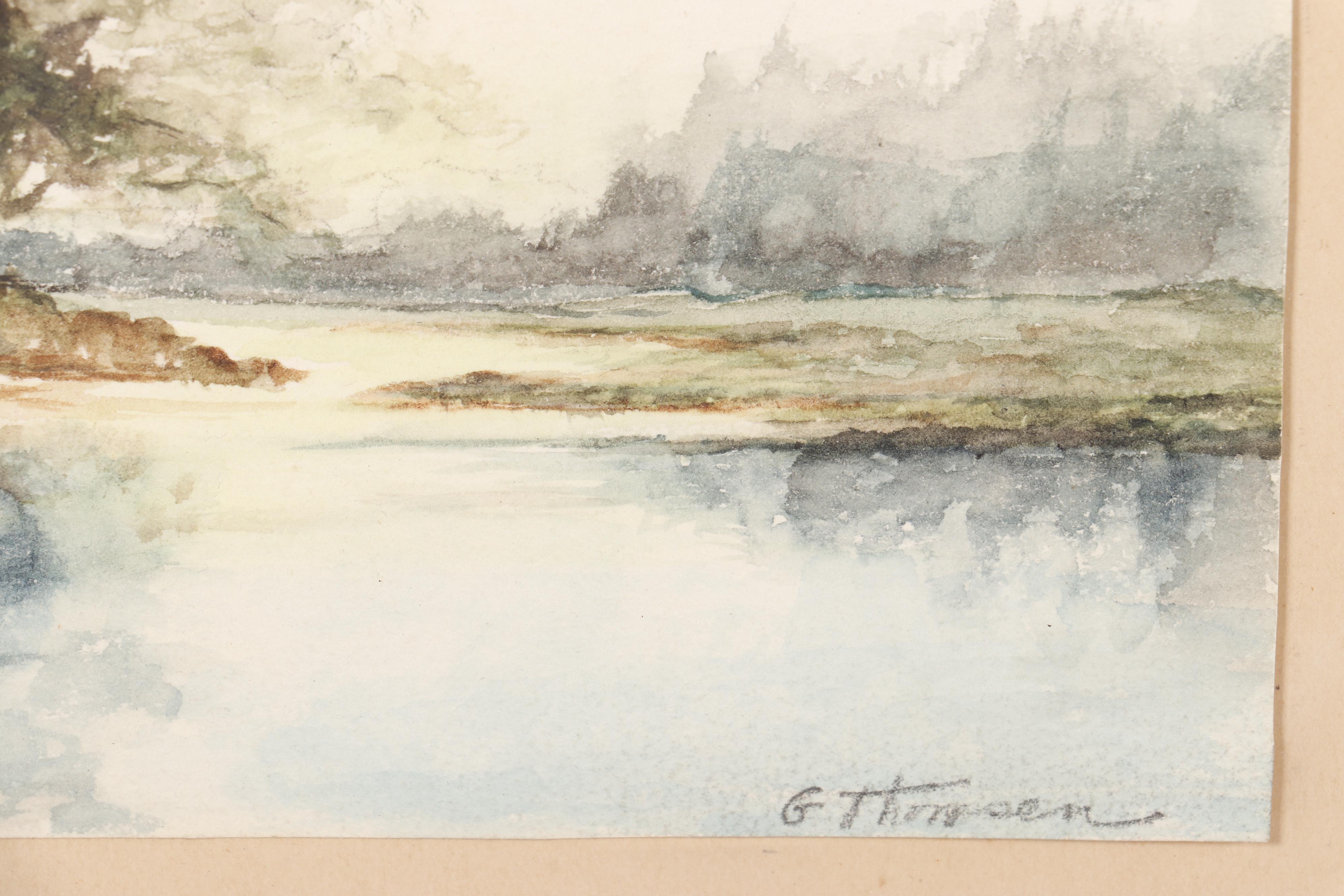 Gilbert Thompsen Landscape Watercolor Painting