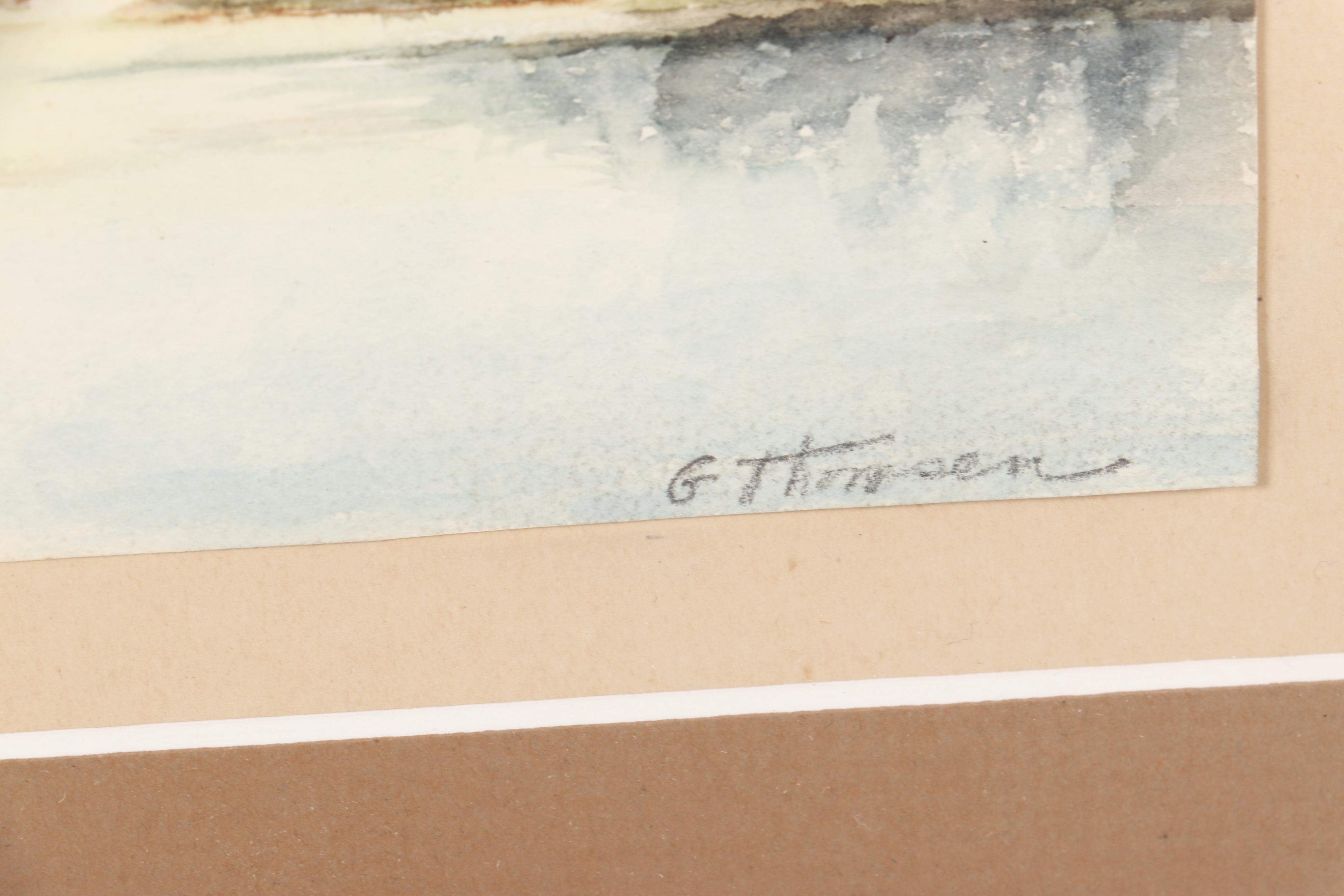 Gilbert Thompsen Landscape Watercolor Painting